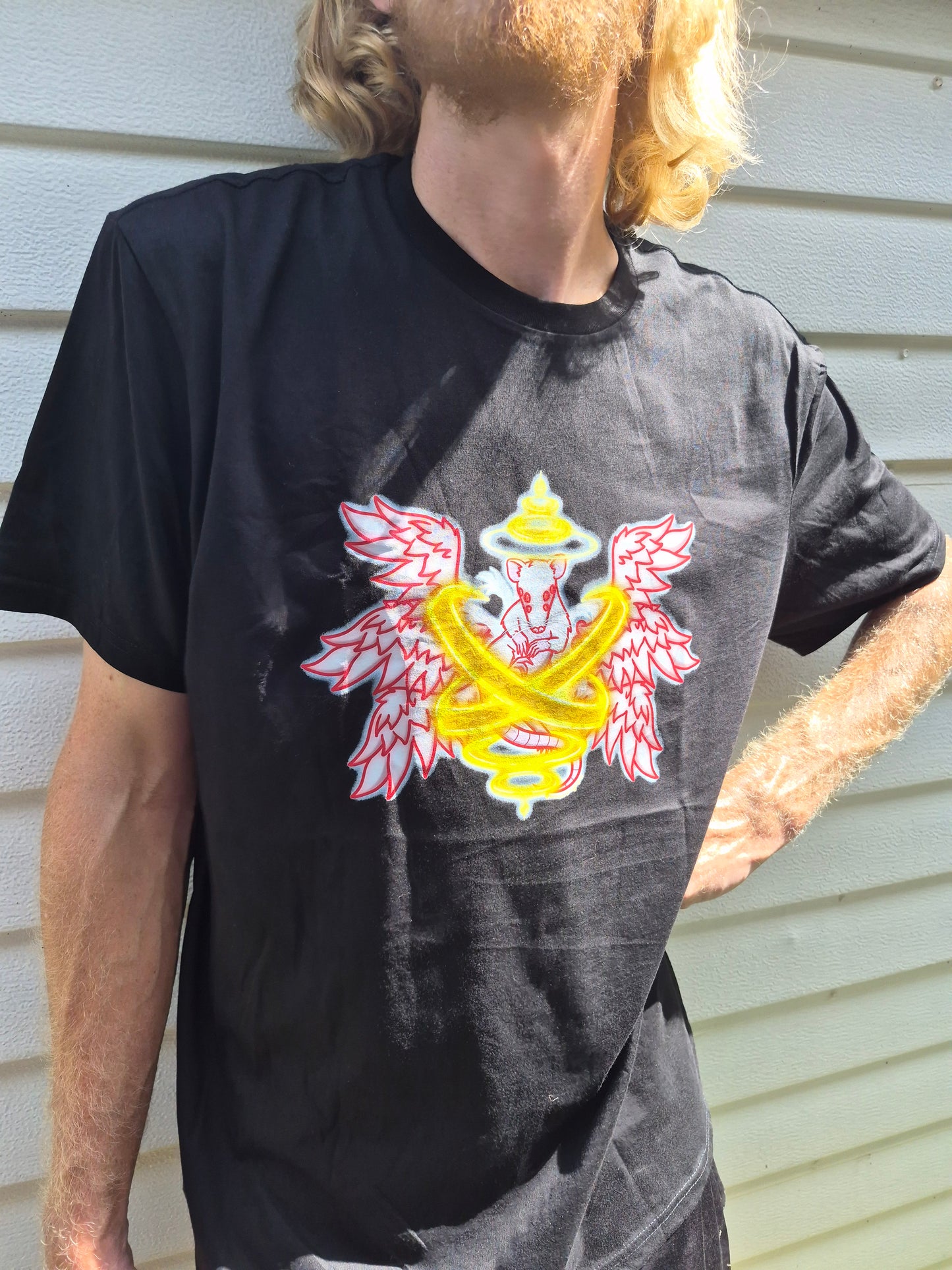 "Biblically Rat-ccurate Angel" Short Sleeve T-Shirt *PRE-ORDER*
