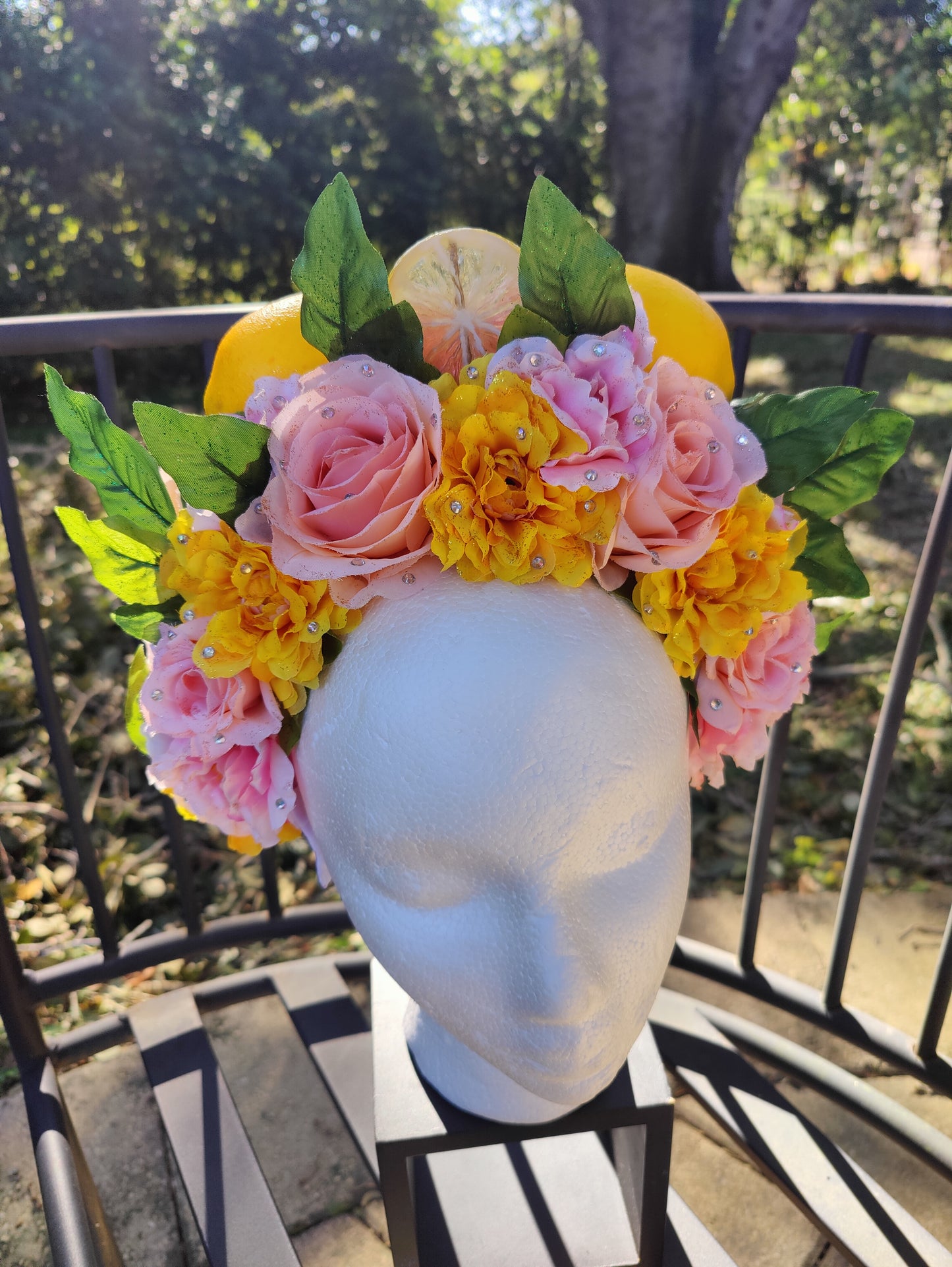 Pink Lemonade Princess Flower Crown