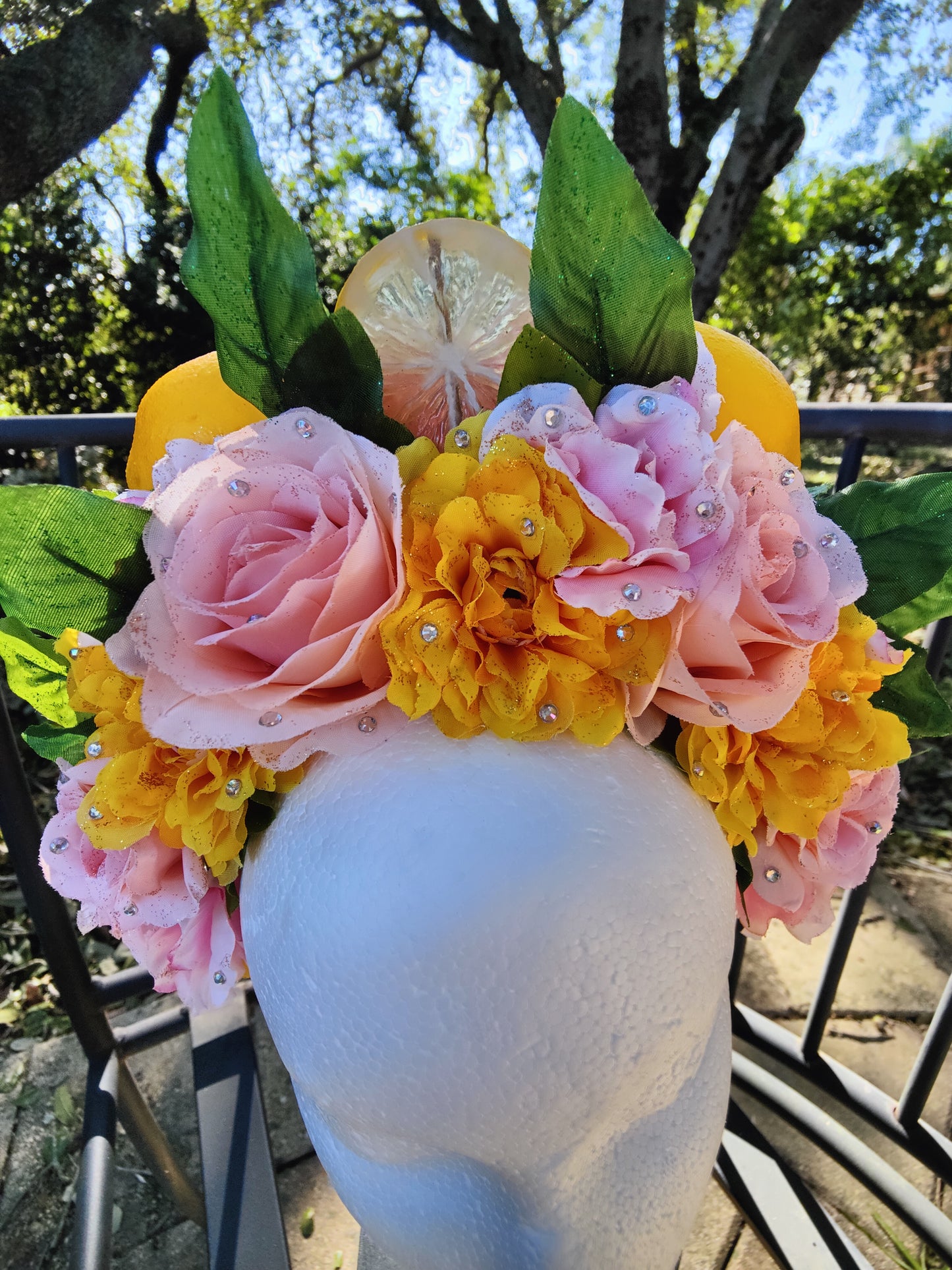 Pink Lemonade Princess Flower Crown