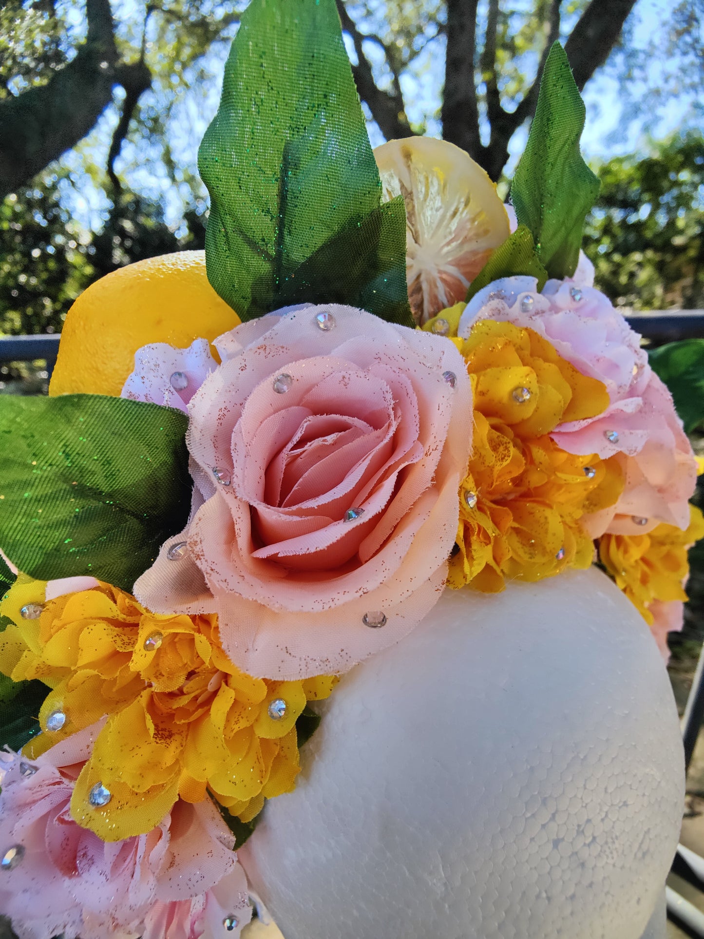 Pink Lemonade Princess Flower Crown