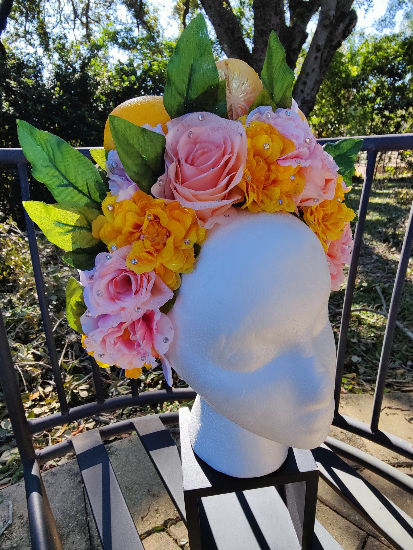 Pink Lemonade Princess Flower Crown