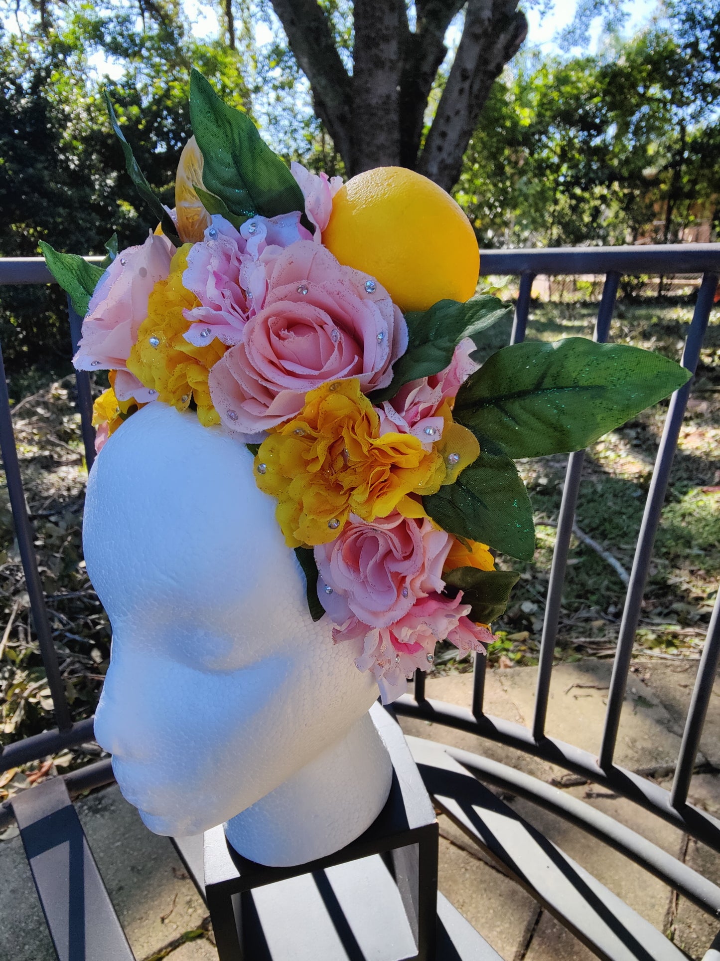 Pink Lemonade Princess Flower Crown
