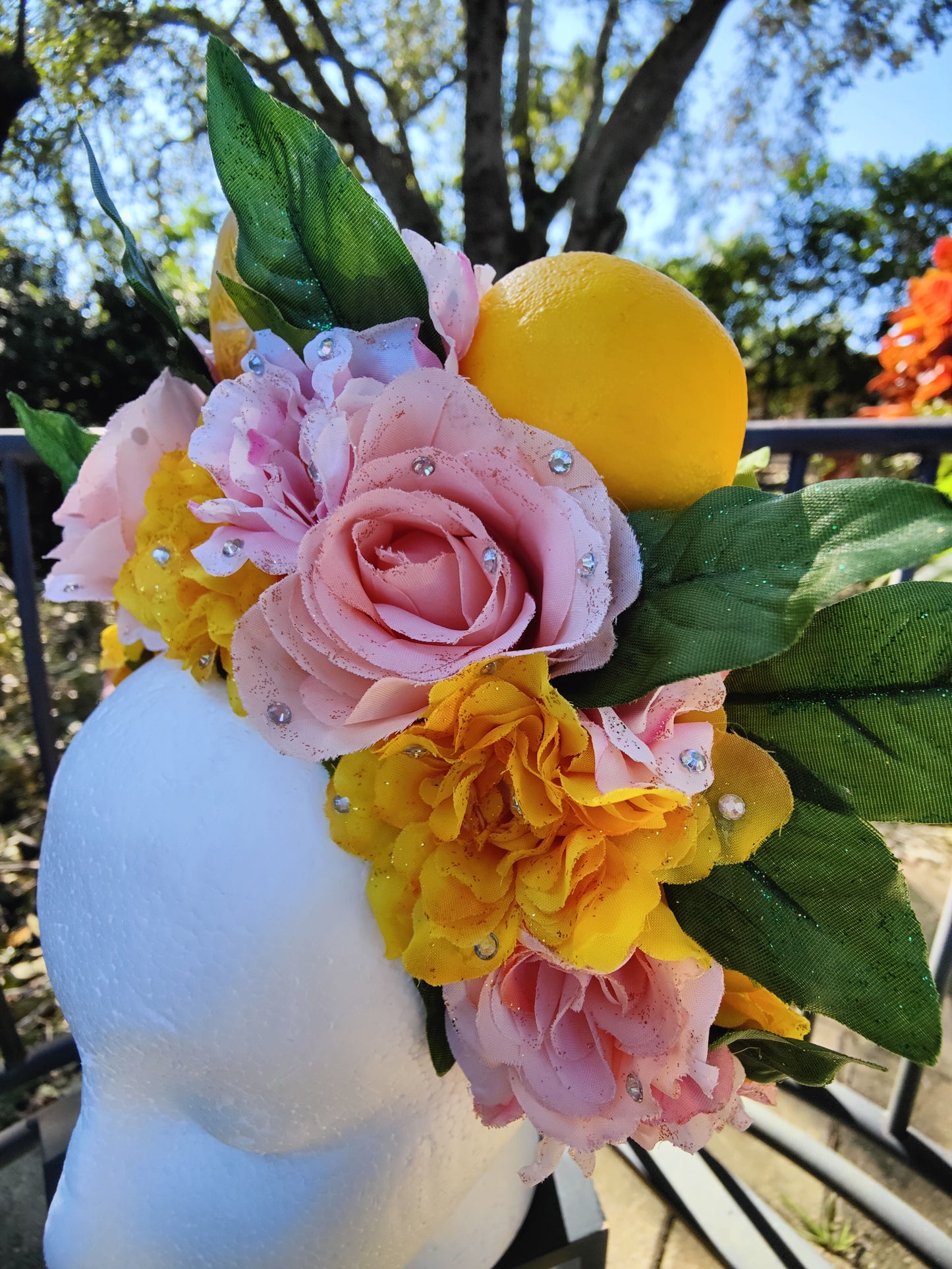 Pink Lemonade Princess Flower Crown