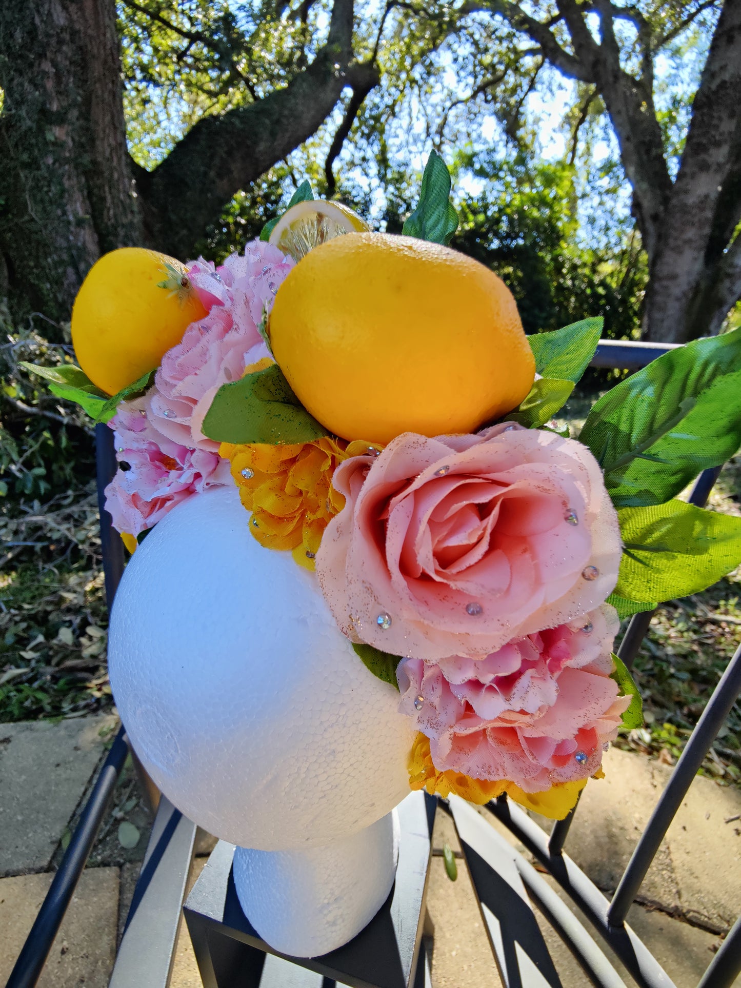 Pink Lemonade Princess Flower Crown