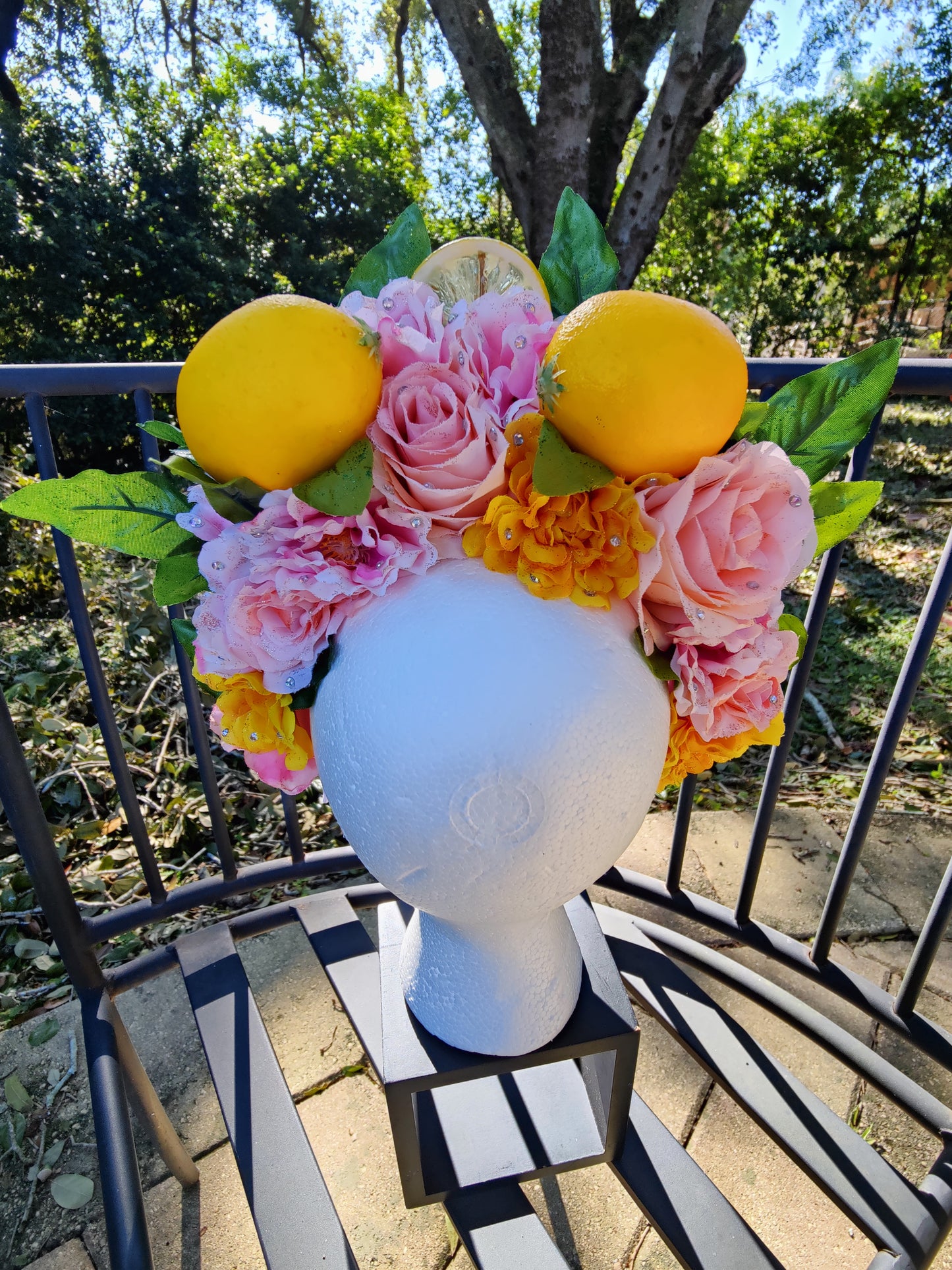 Pink Lemonade Princess Flower Crown