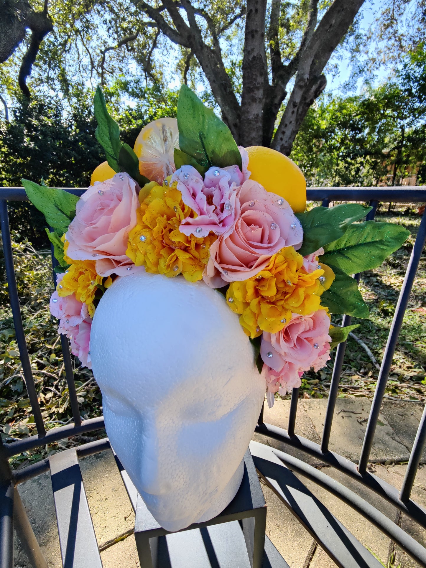 Pink Lemonade Princess Flower Crown