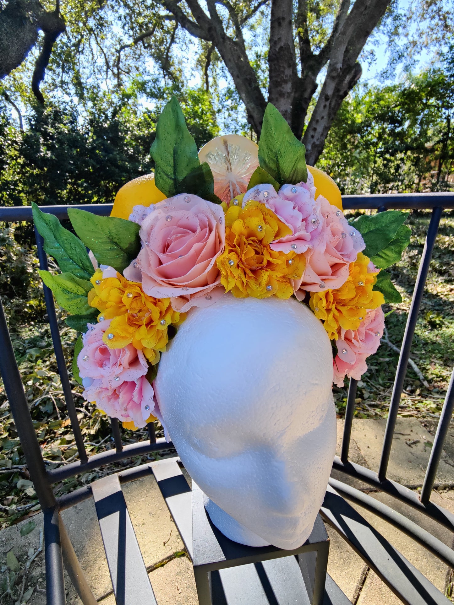 Pink Lemonade Princess Flower Crown