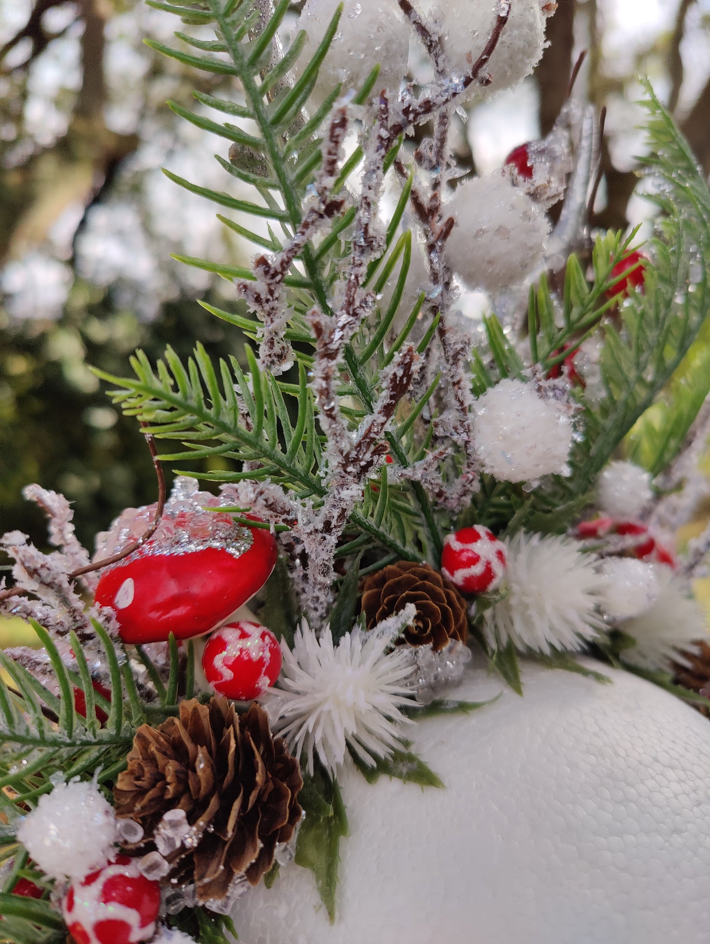 Winter Nymph Glittery Flower Crown