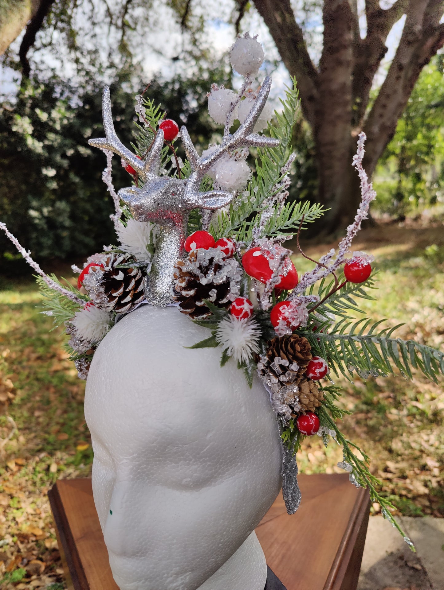 Winter Nymph Glittery Flower Crown