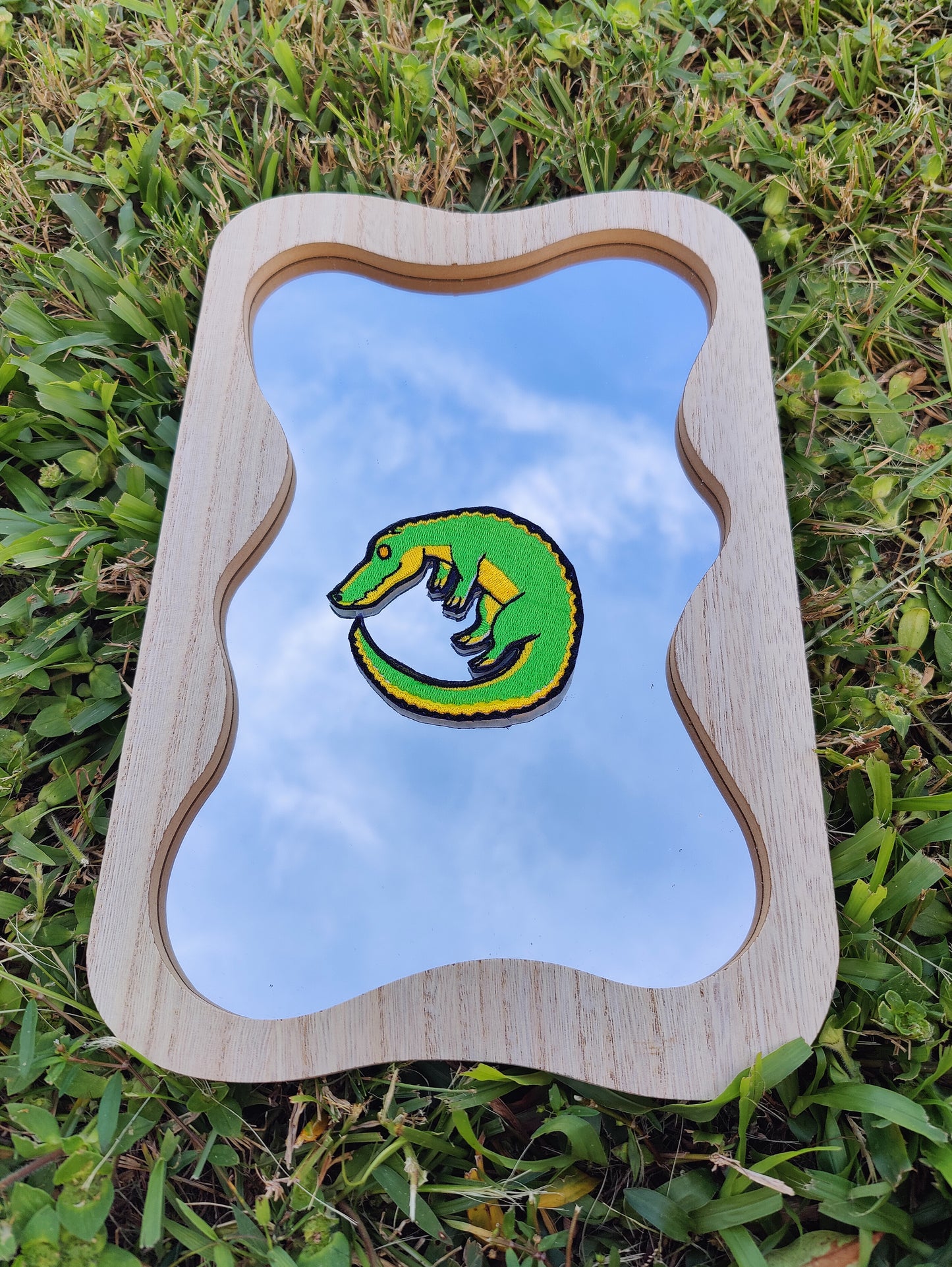 "Ouroboros" Alligator 4" Iron-on Patch