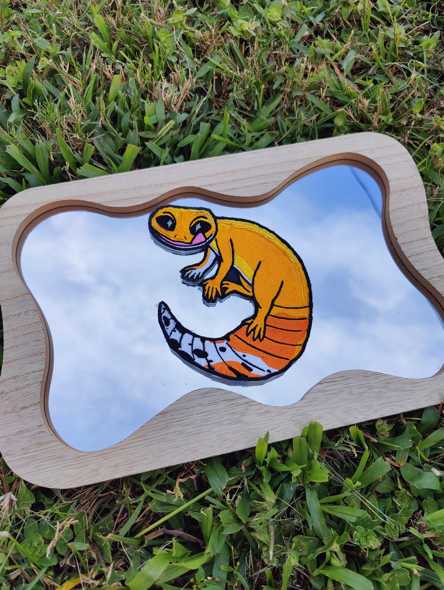 "Citrus" Leopard Gecko 5" Iron-on Patch