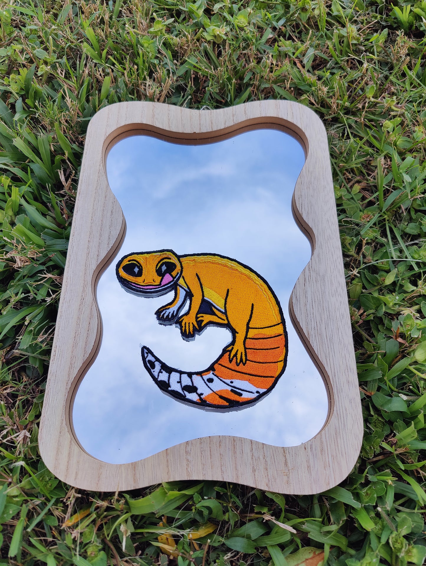 "Citrus" Leopard Gecko 5" Iron-on Patch