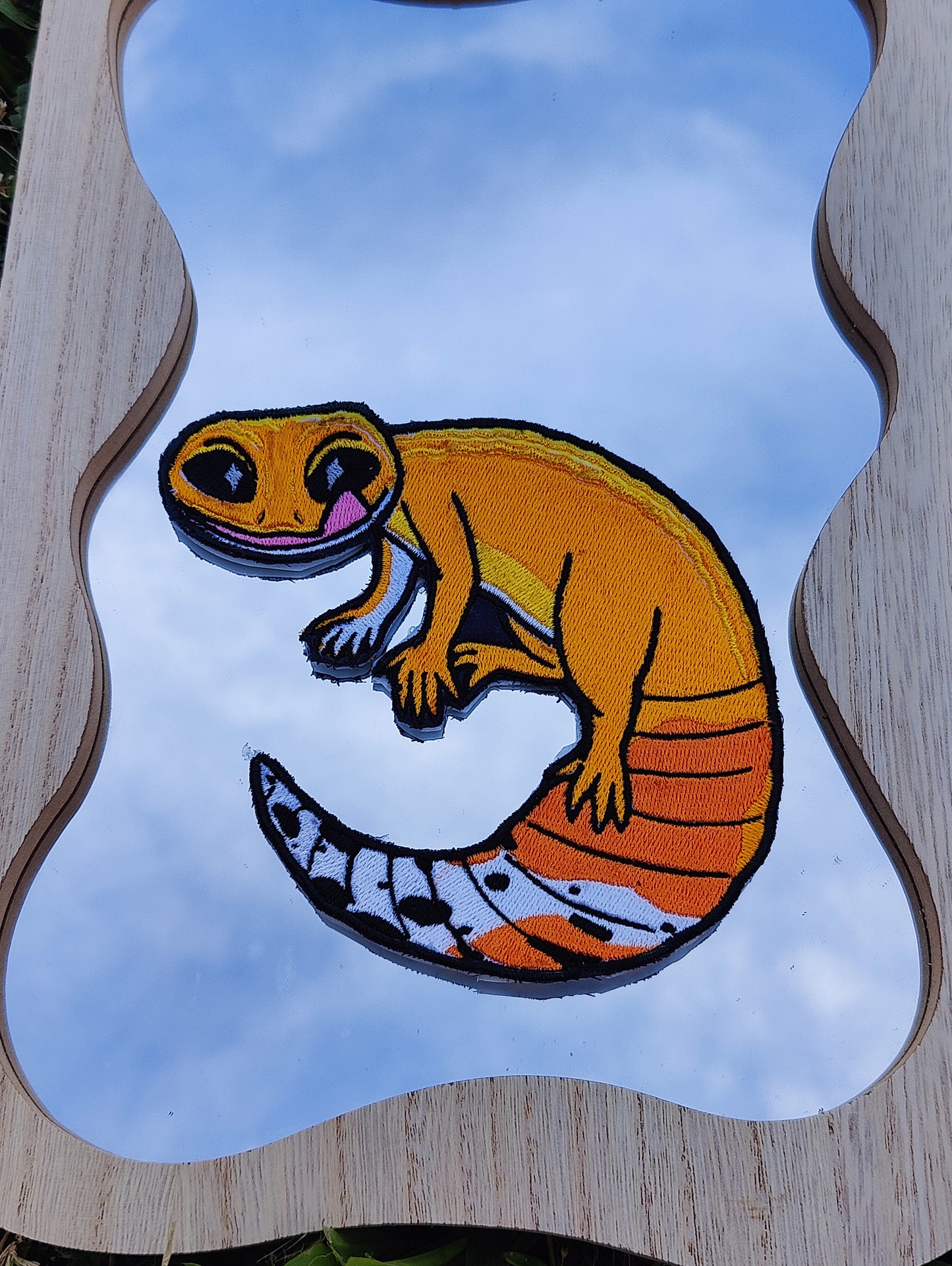 "Citrus" Leopard Gecko 5" Iron-on Patch