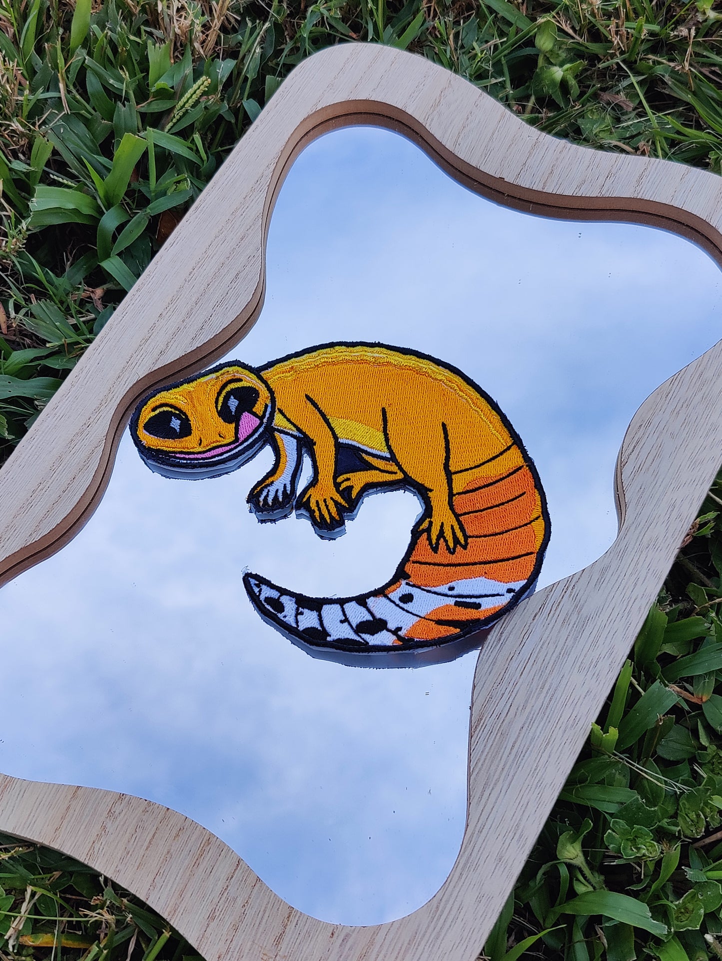 "Citrus" Leopard Gecko 5" Iron-on Patch