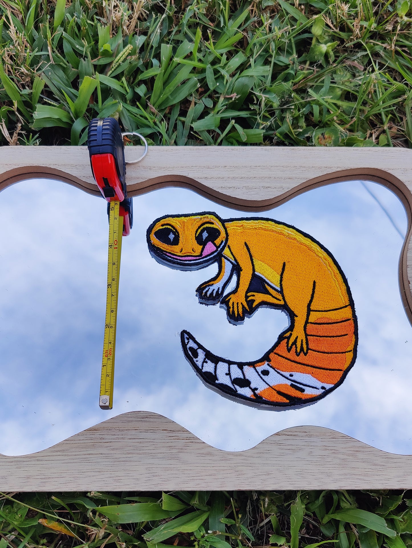 "Citrus" Leopard Gecko 5" Iron-on Patch