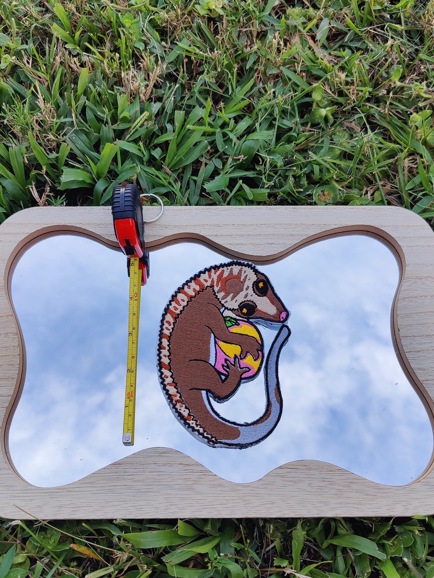 "Peaches" Crested Gecko 5" Iron-on Patch
