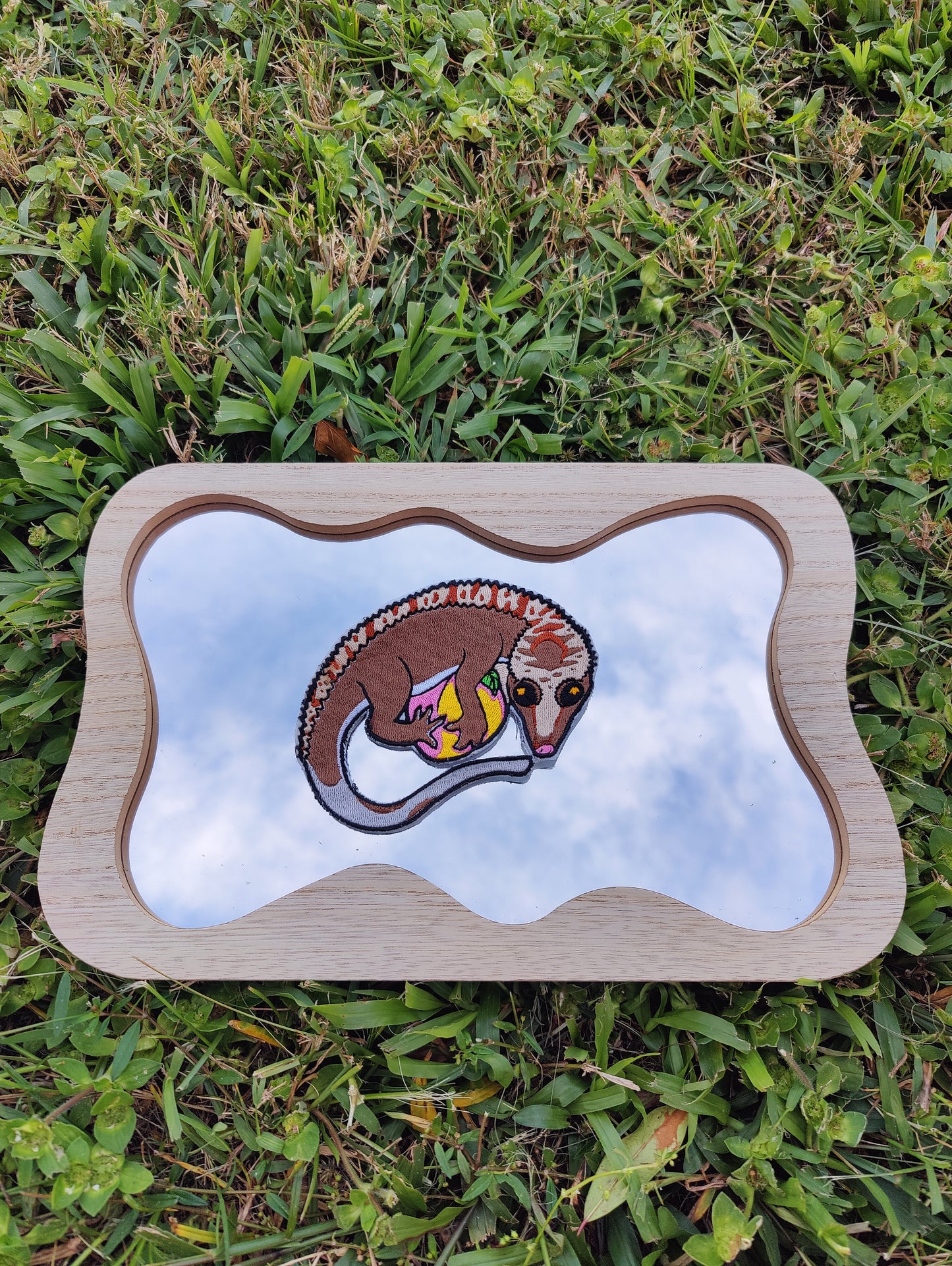"Peaches" Crested Gecko 5" Iron-on Patch