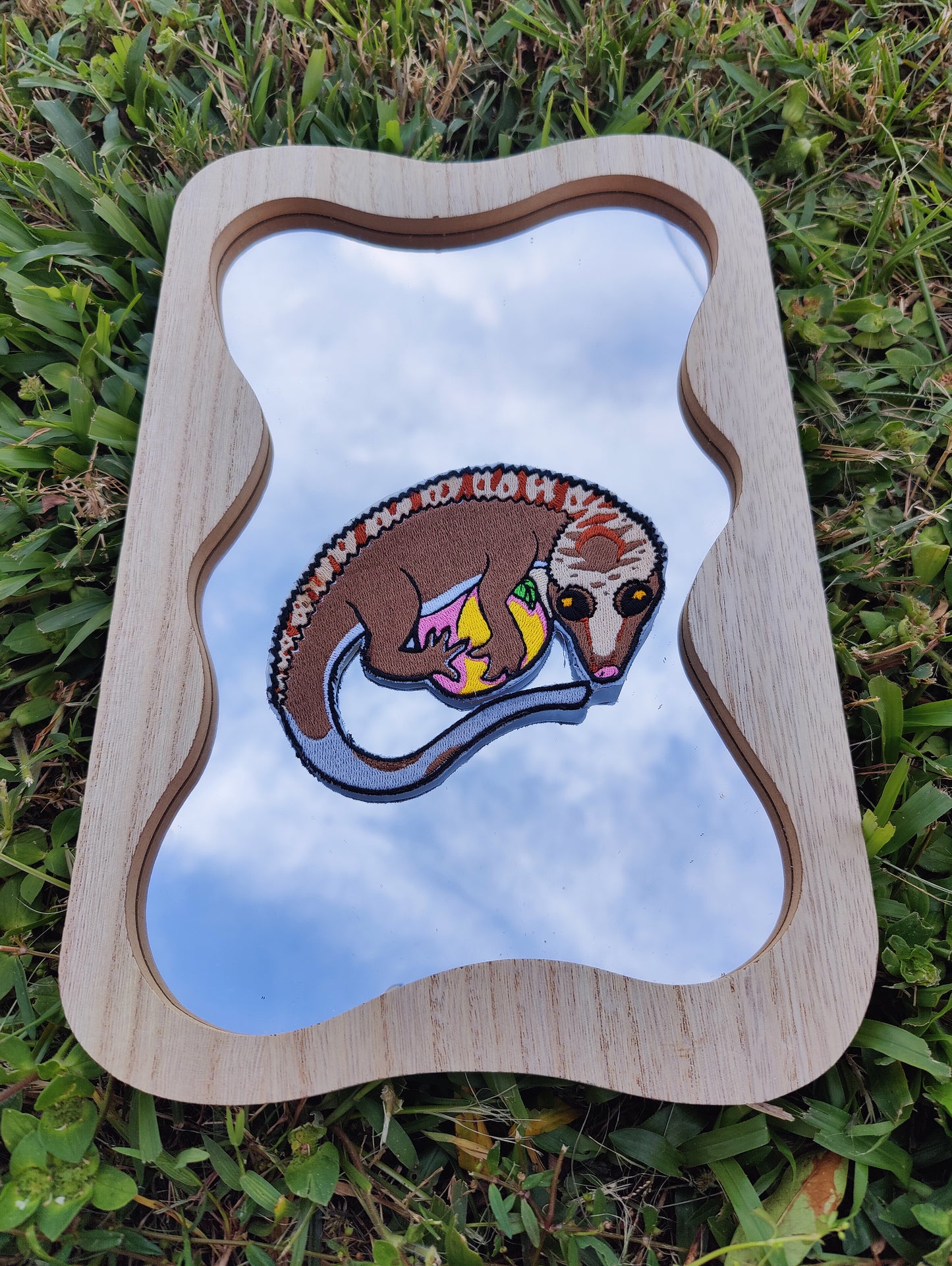 "Peaches" Crested Gecko 5" Iron-on Patch