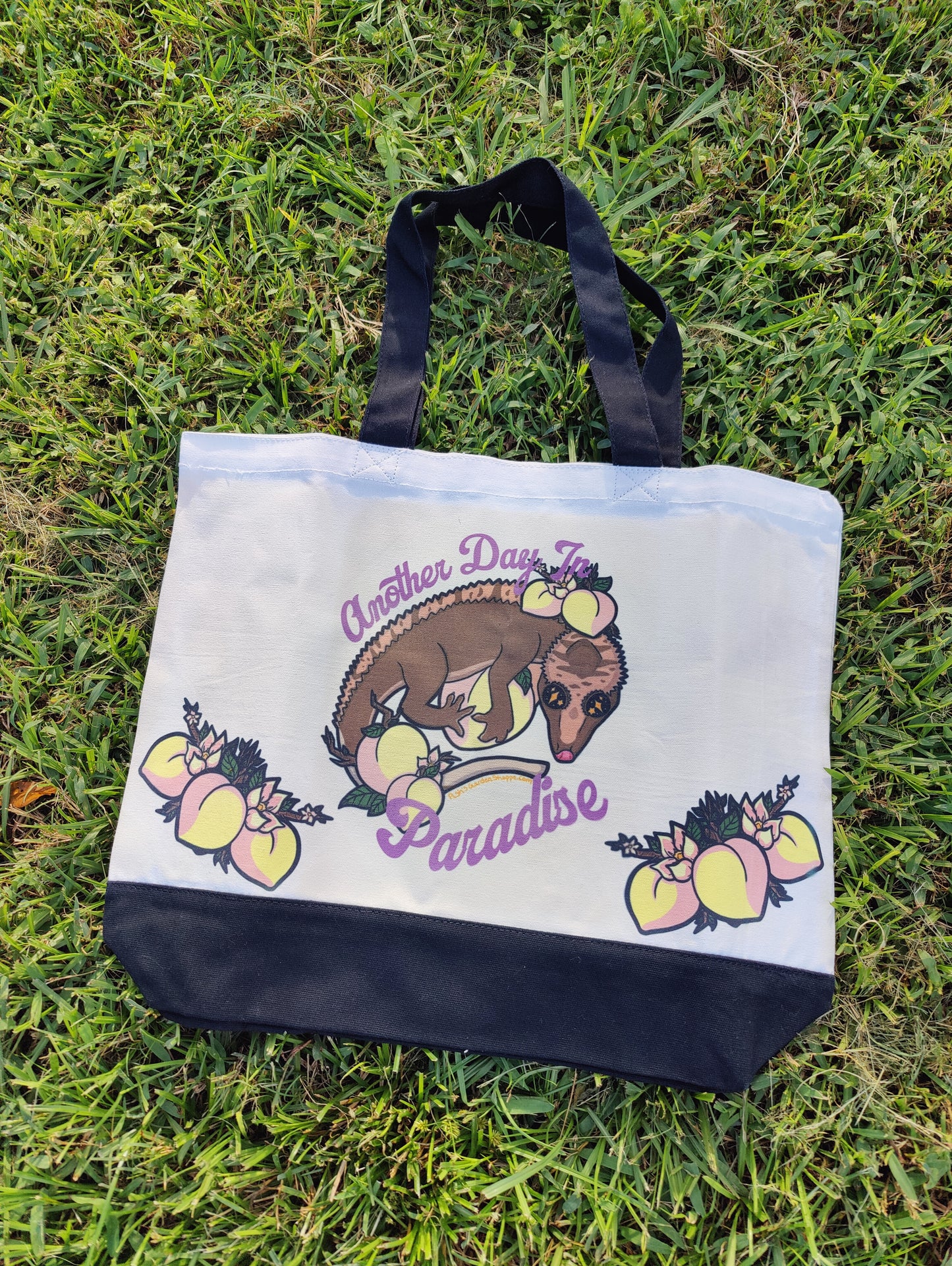 "Another Day In Paradise" Crested Gecko Beach Tote Bag