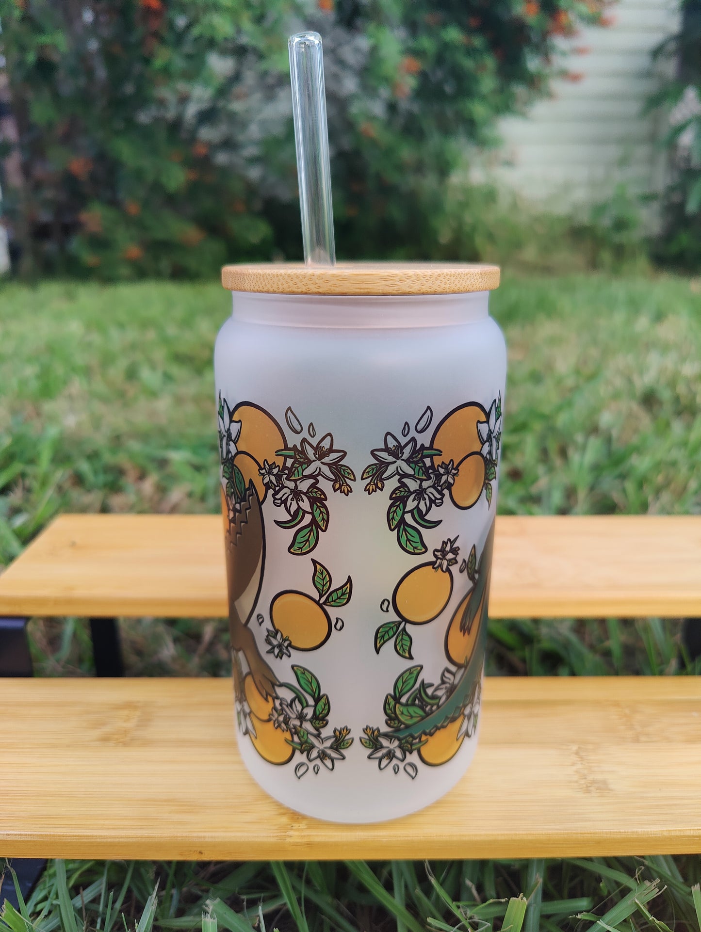 "Trinity" Alligator 16oz Glass Can