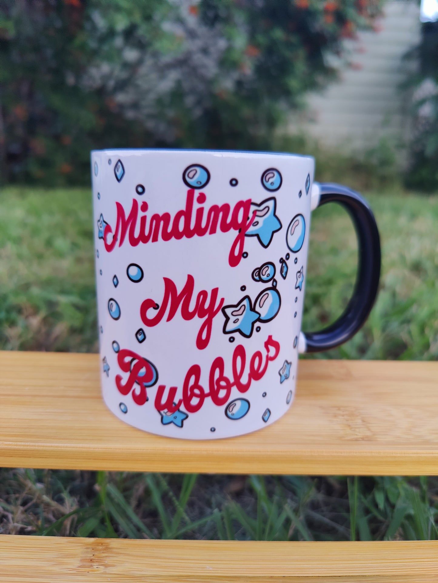 "Minding My Bubbles" Axolotl 11oz Coffee Mug