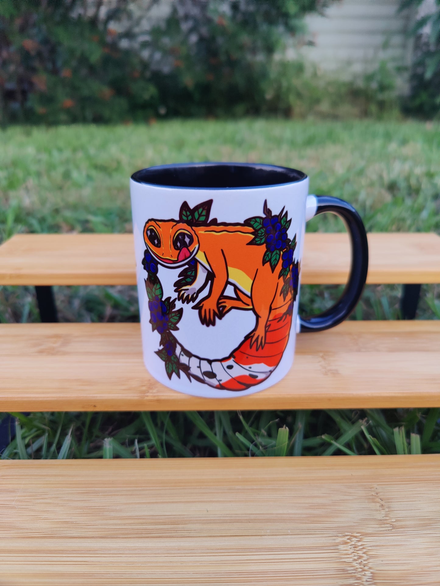 "No Thoughts, Just Vibes" Leopard Gecko 11oz Coffee Mug