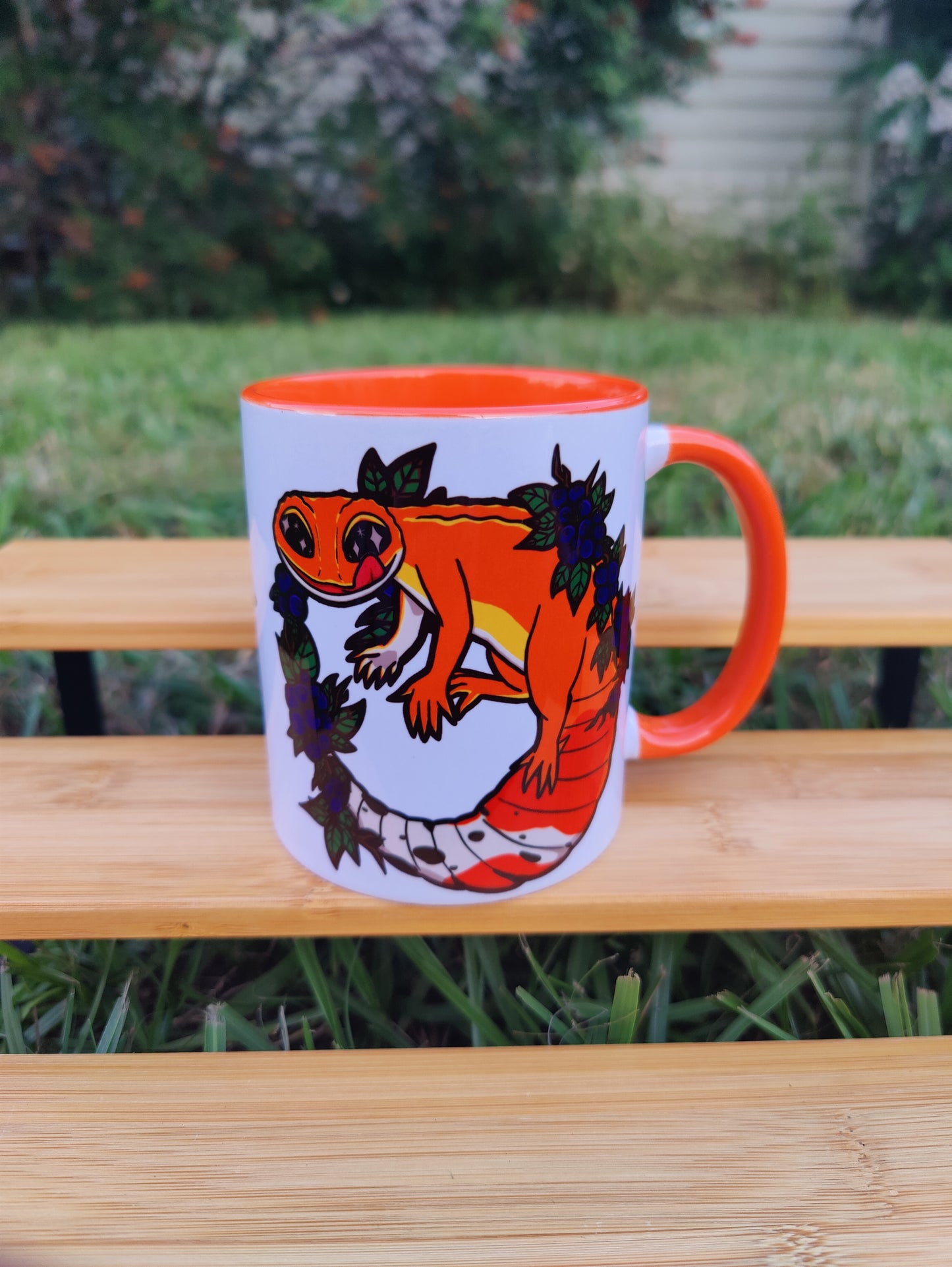 "No Thoughts, Just Vibes" Leopard Gecko 11oz Coffee Mug