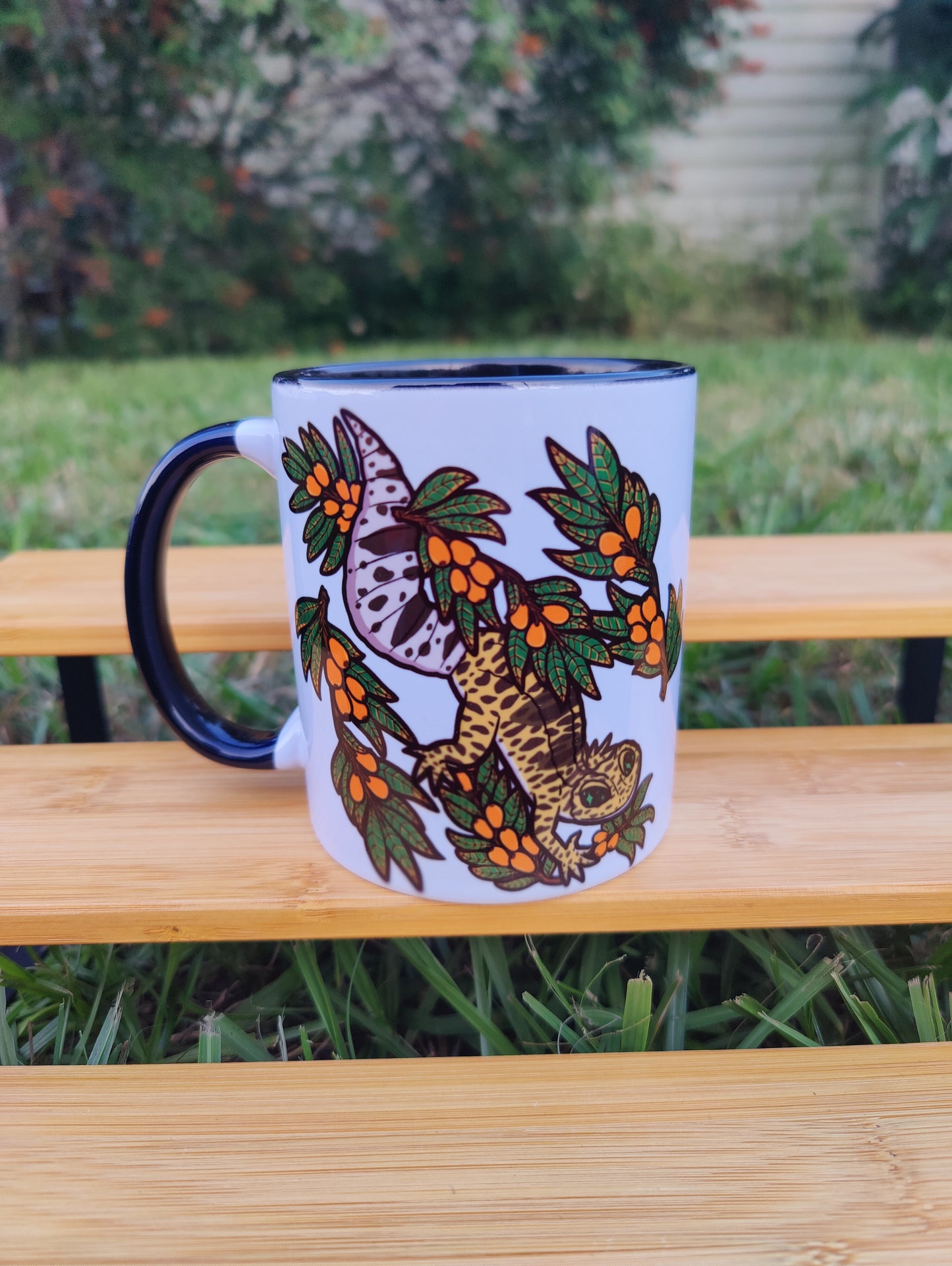 "Living My Best Life" Leopard Gecko 11oz Coffee Mug