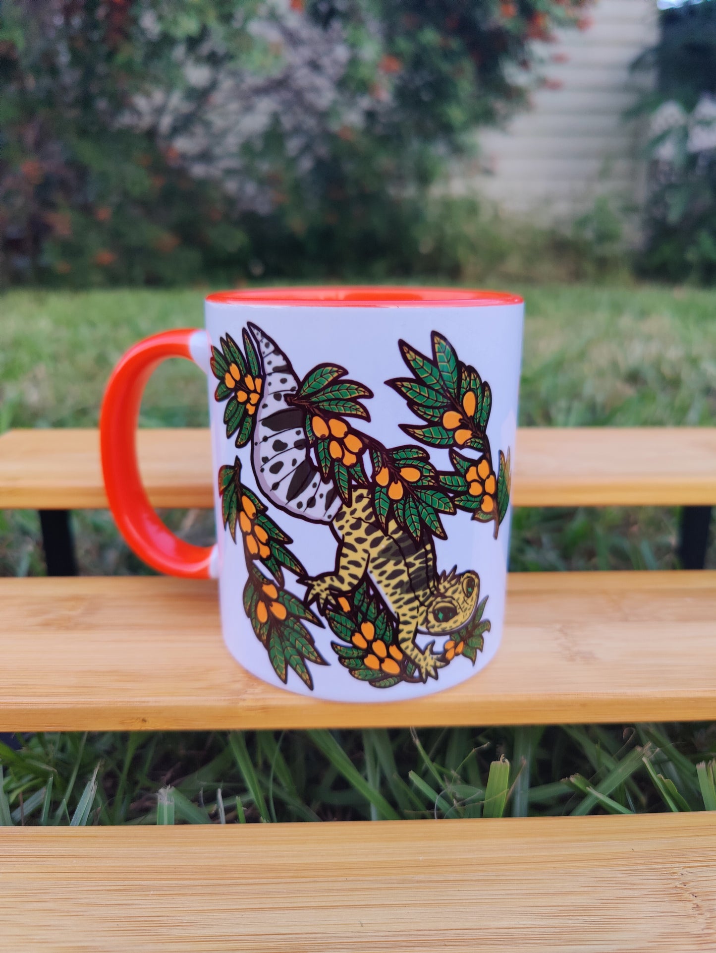 "Living My Best Life" Leopard Gecko 11oz Coffee Mug