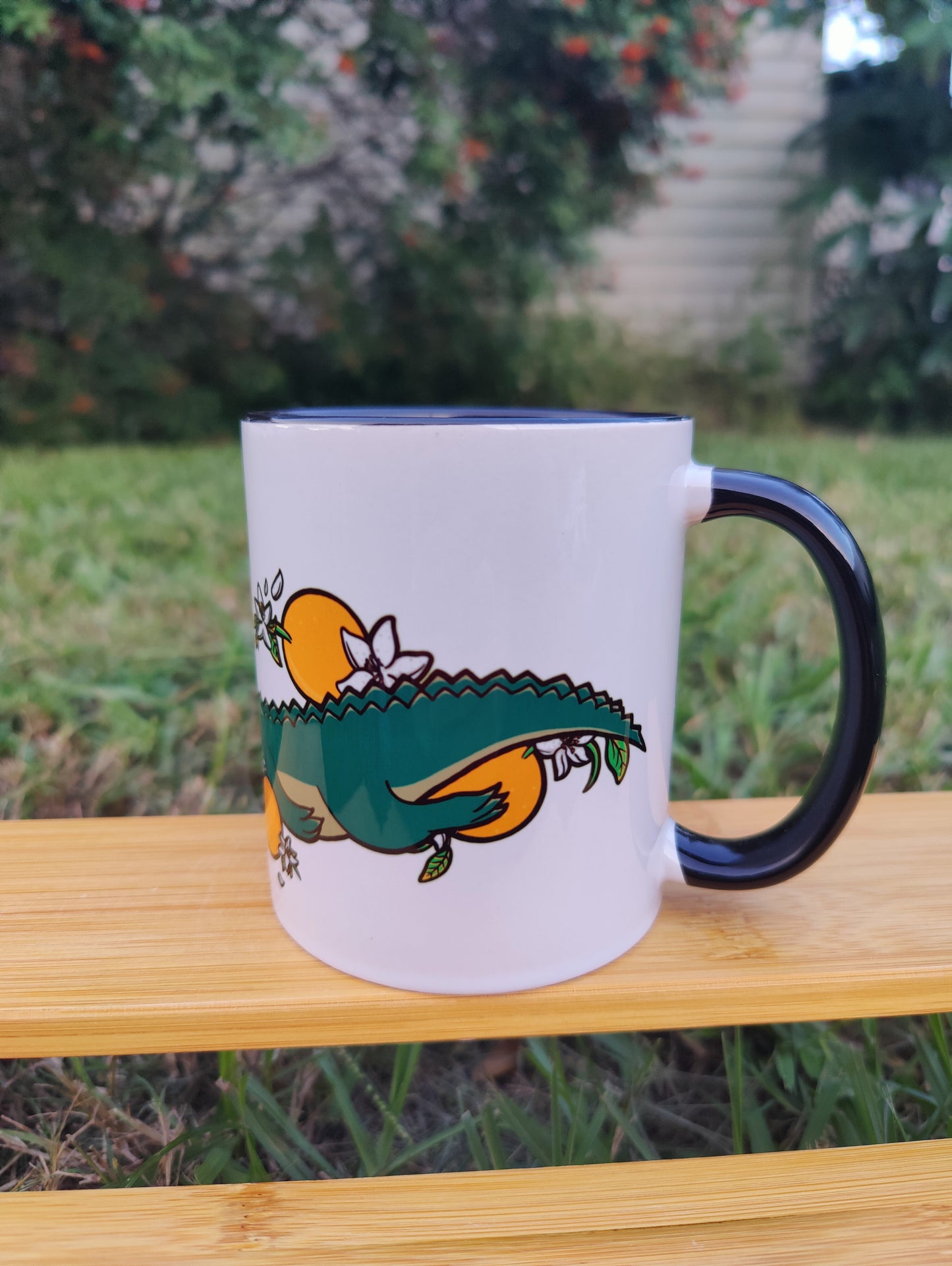 "Born and Raised Floridiot" Alligator 11oz Coffee Mug