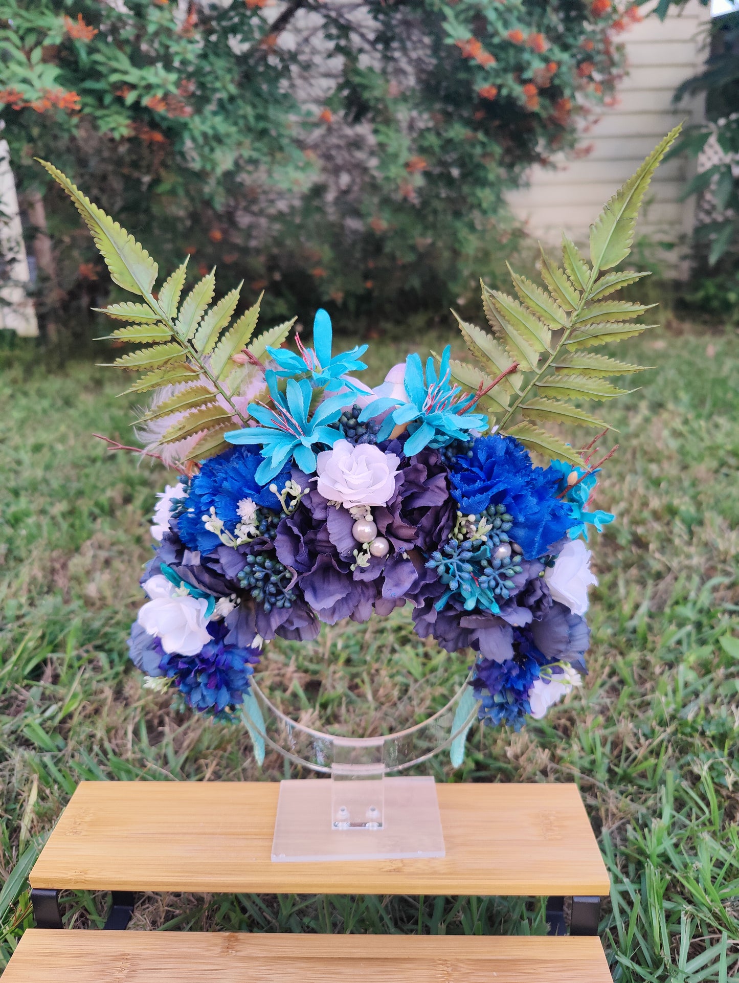 Blue Bird Spring Nymph Flower Crown