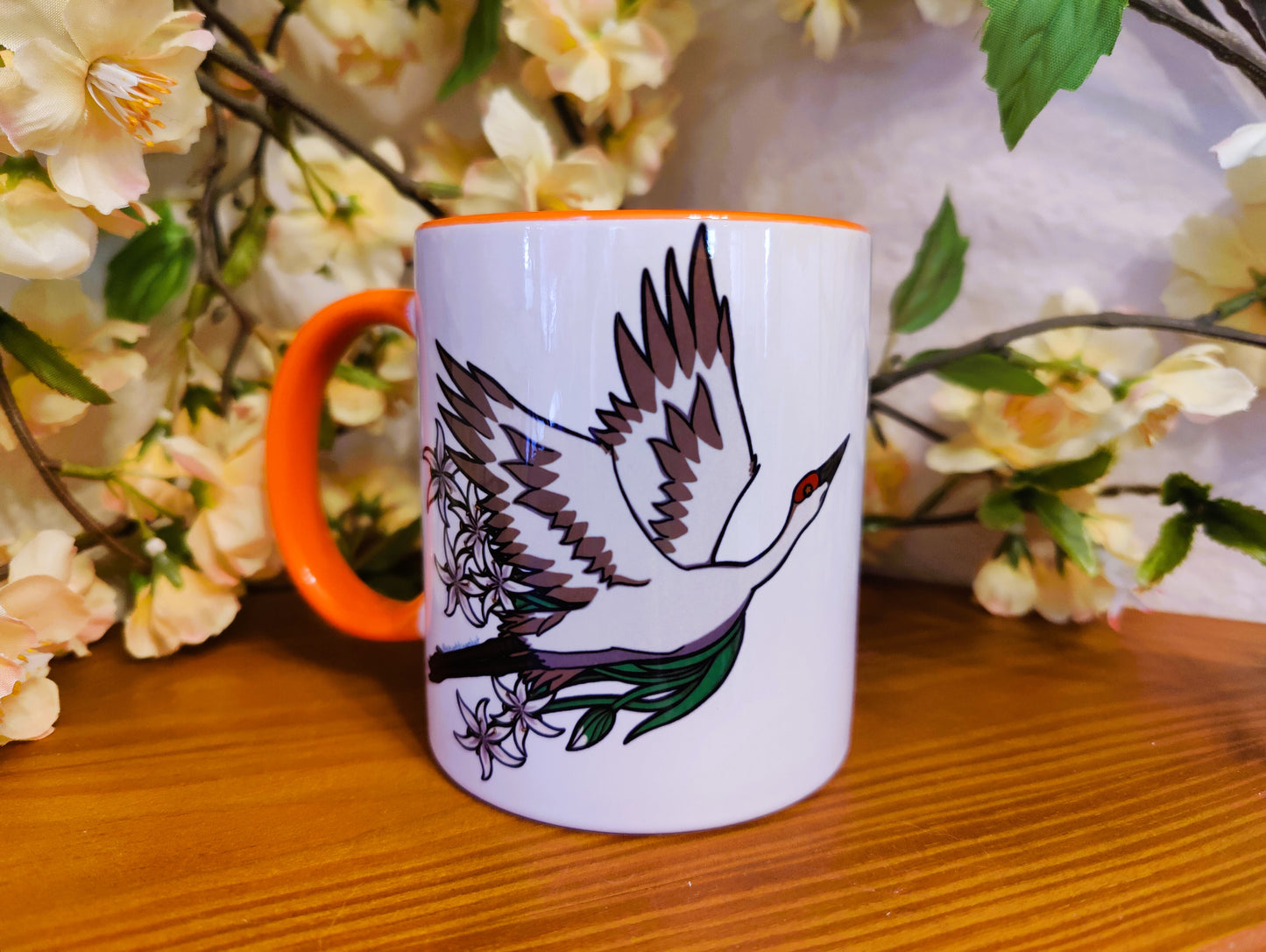 "Unbothered & Dignified" Sand-hill Crane 11oz Coffee Mug