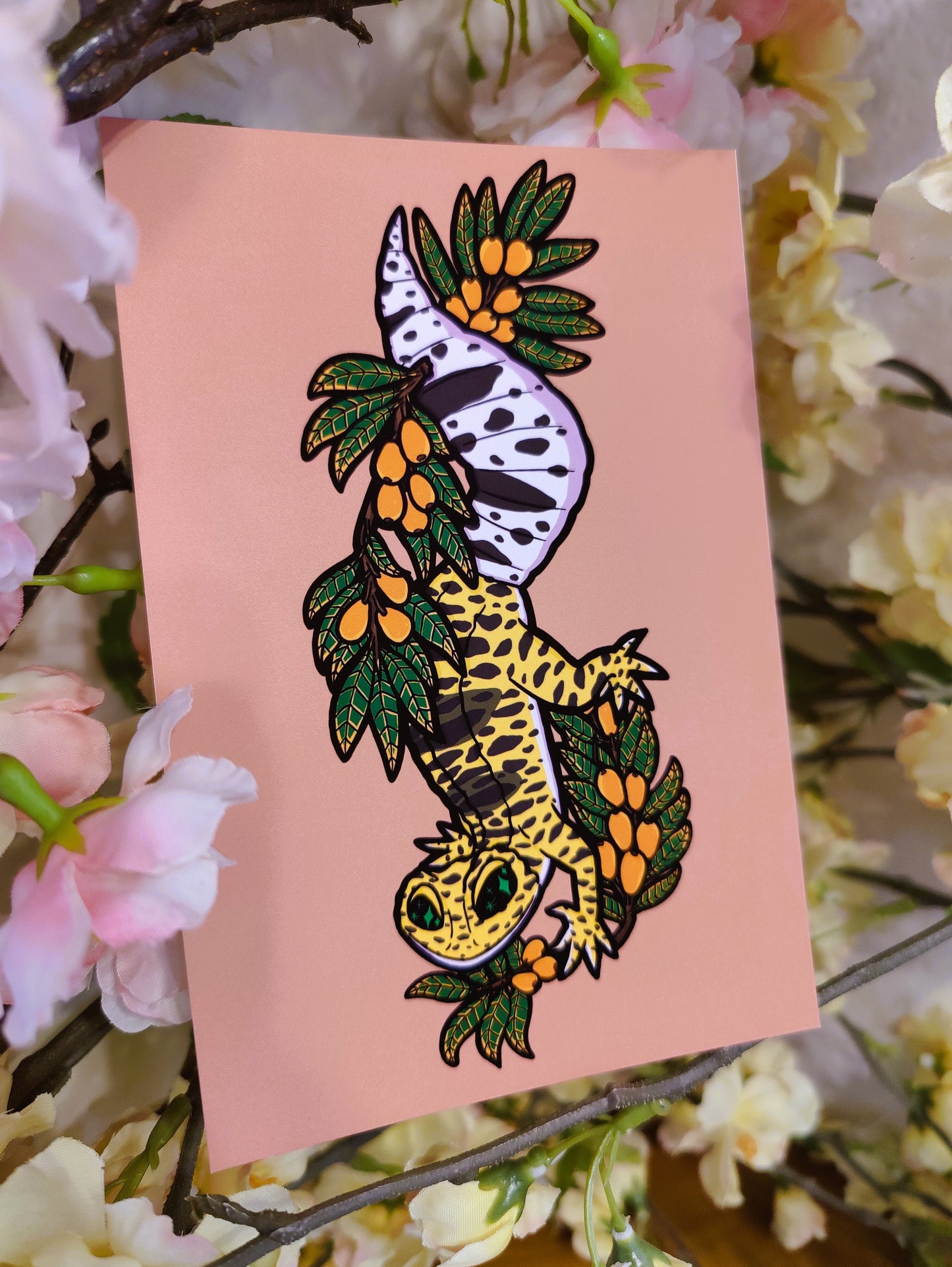 "Ben" Leopard Gecko 4x6 Matte Art Print