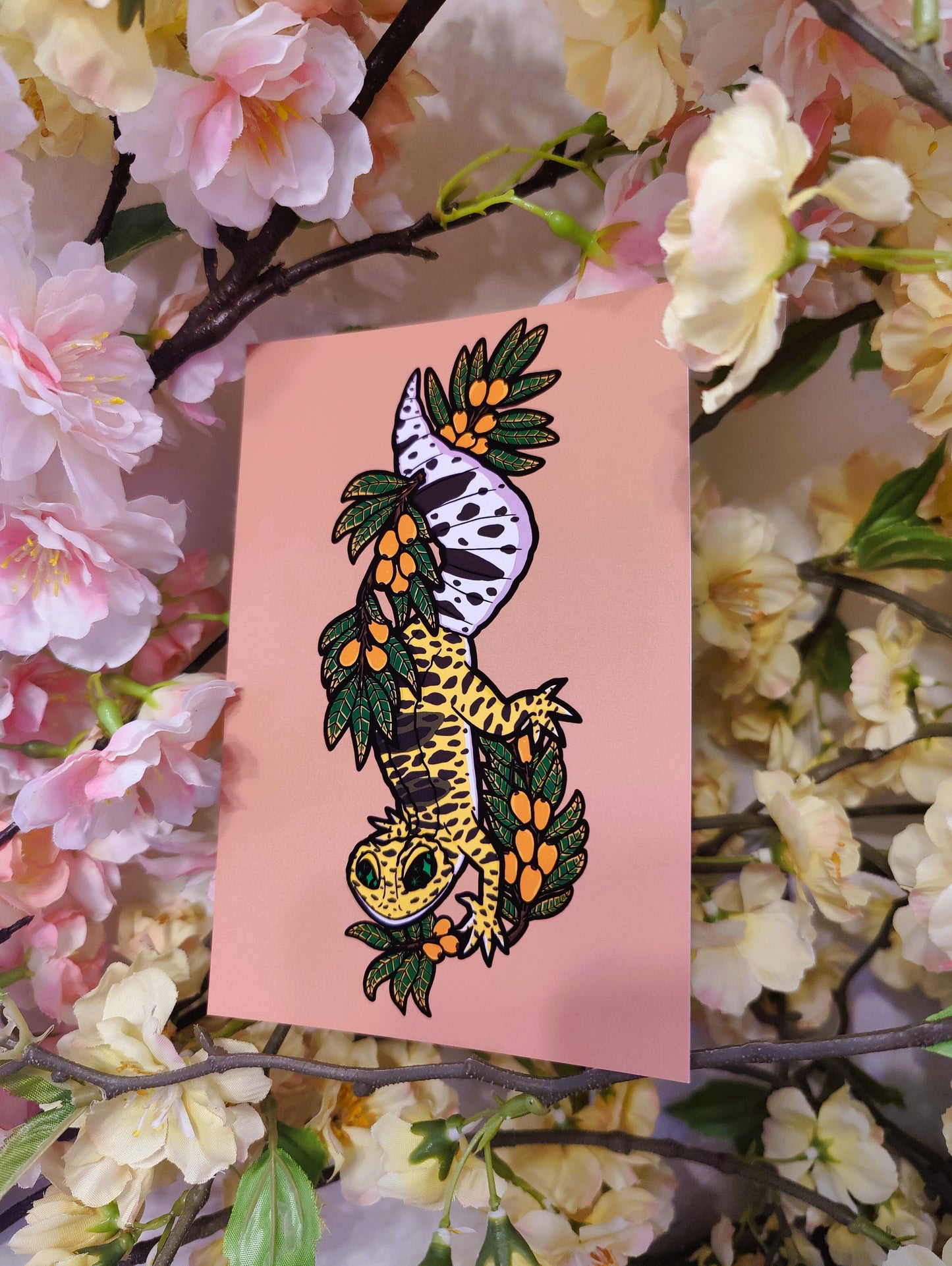 "Ben" Leopard Gecko 4x6 Matte Art Print