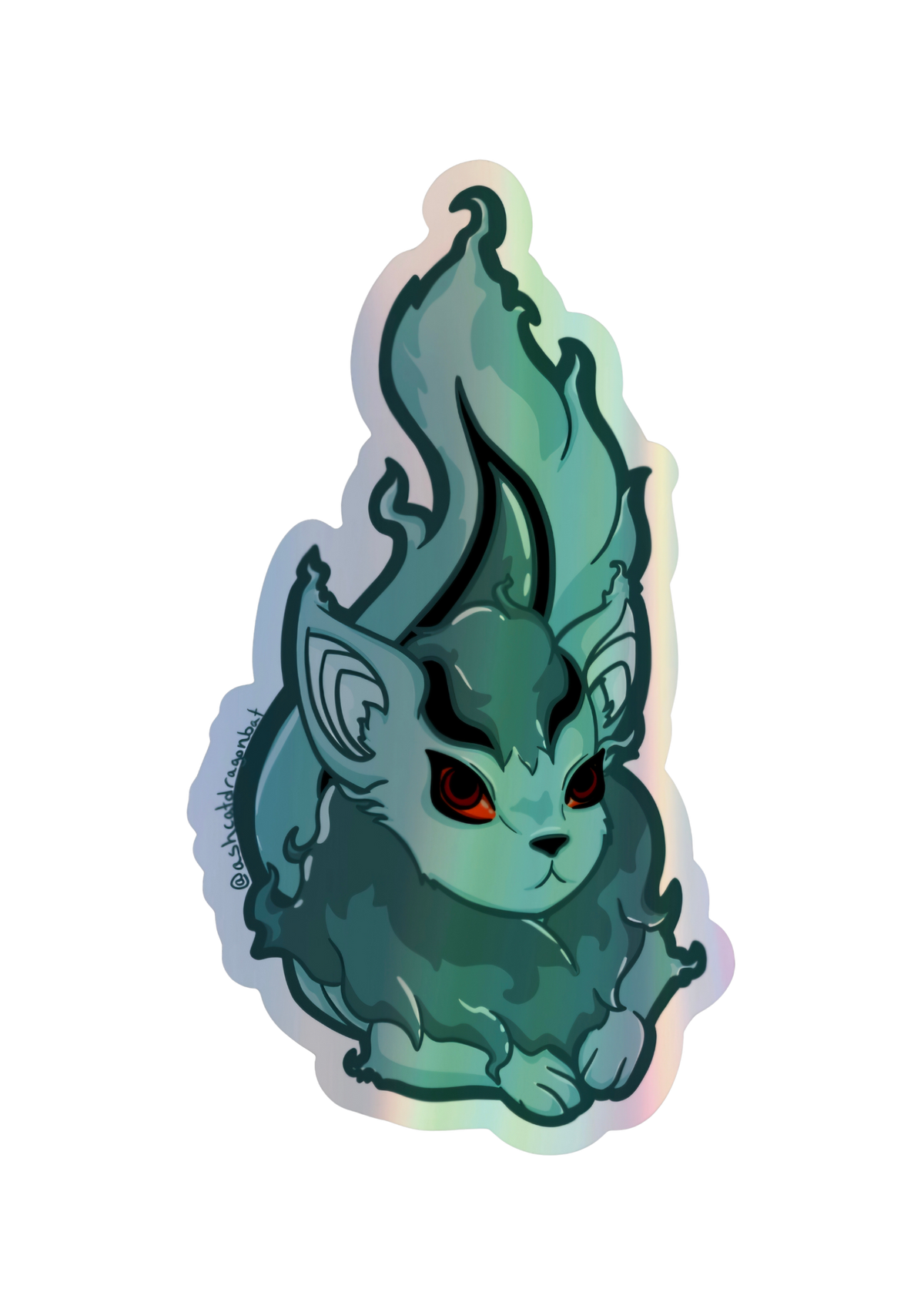 Ghost Xwee Virtual Pet 4.5" Holographic Sticker
