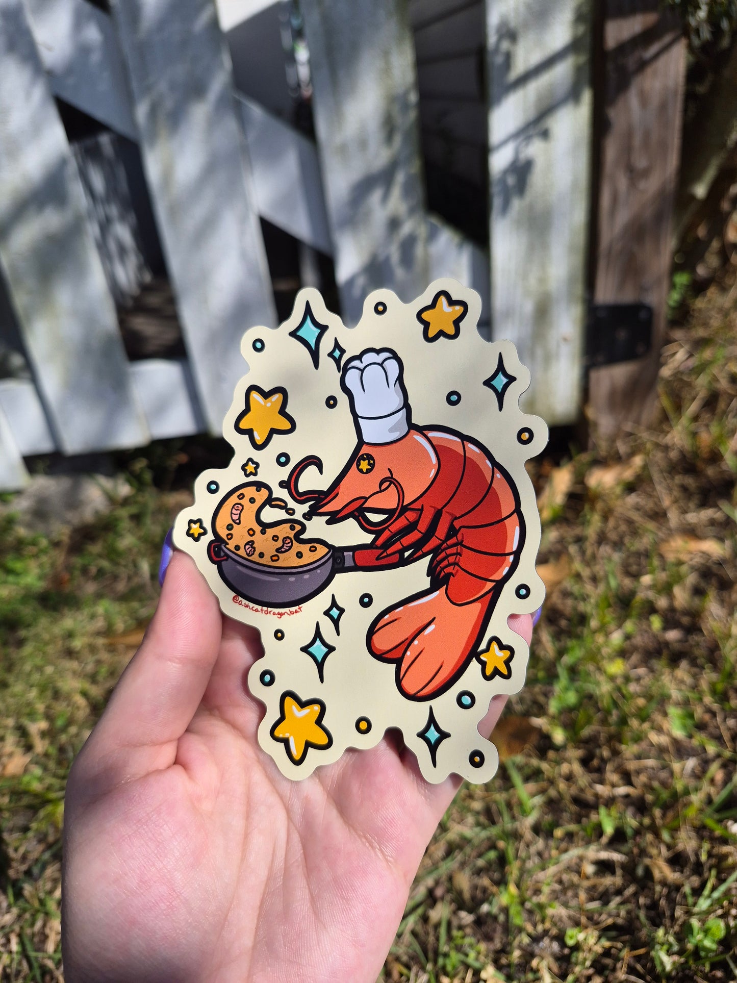 Shrimp Fried Rice 5" Car Magnet