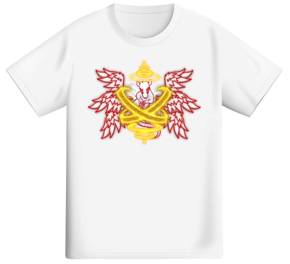 "Biblically Rat-ccurate Angel" Short Sleeve T-Shirt *PRE-ORDER*