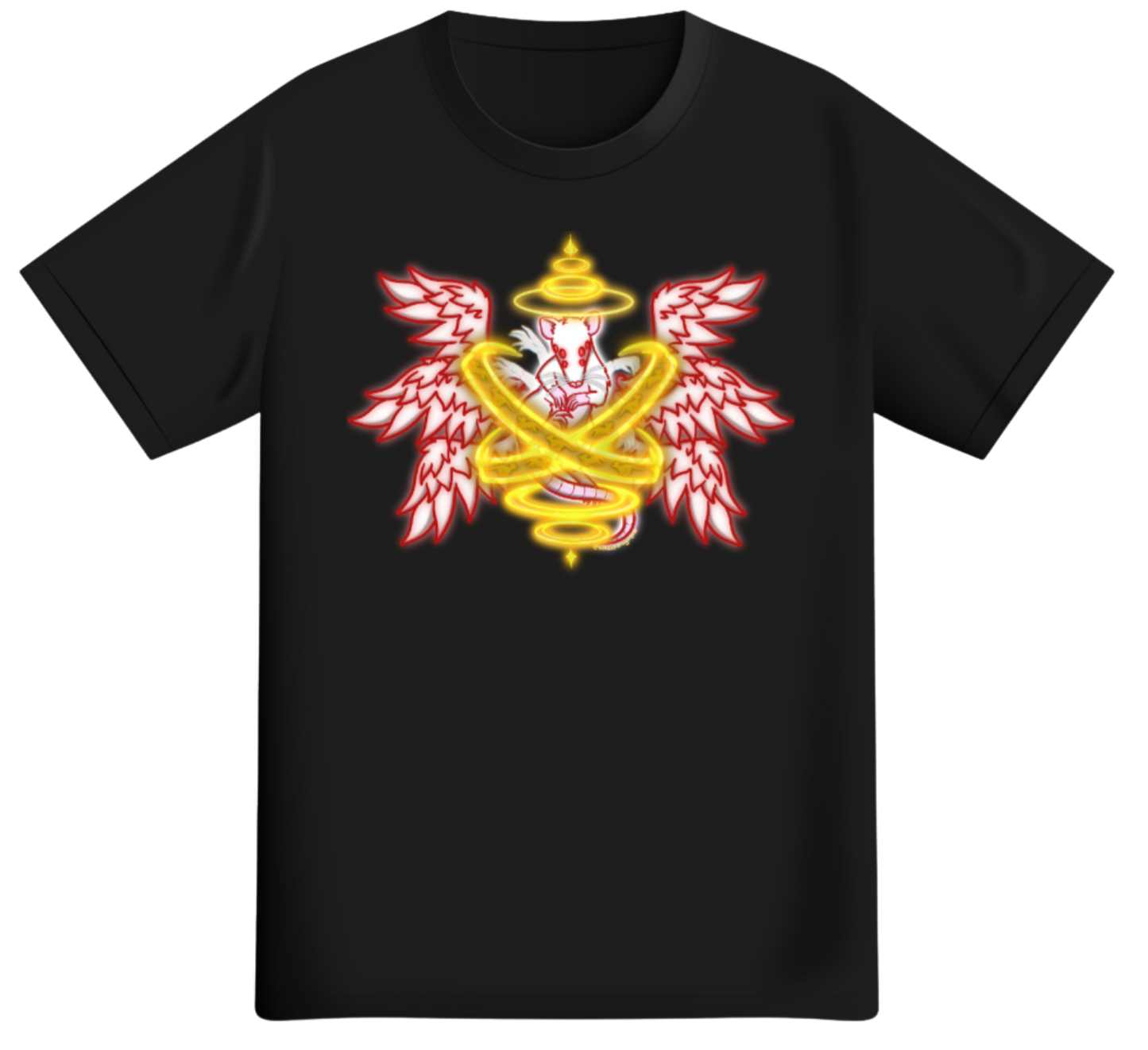 "Biblically Rat-ccurate Angel" Short Sleeve T-Shirt *PRE-ORDER*