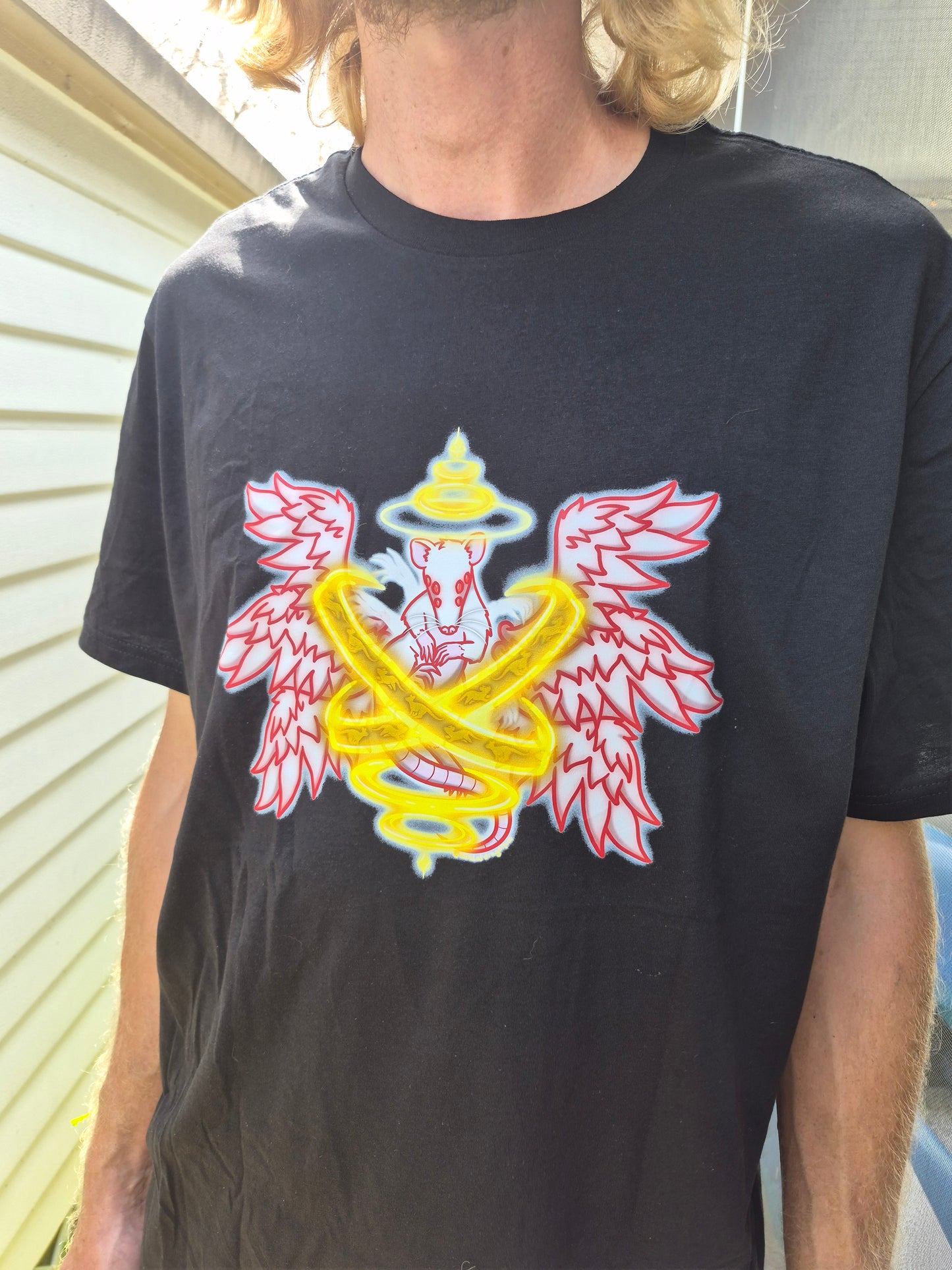 "Biblically Rat-ccurate Angel" Short Sleeve T-Shirt *PRE-ORDER*