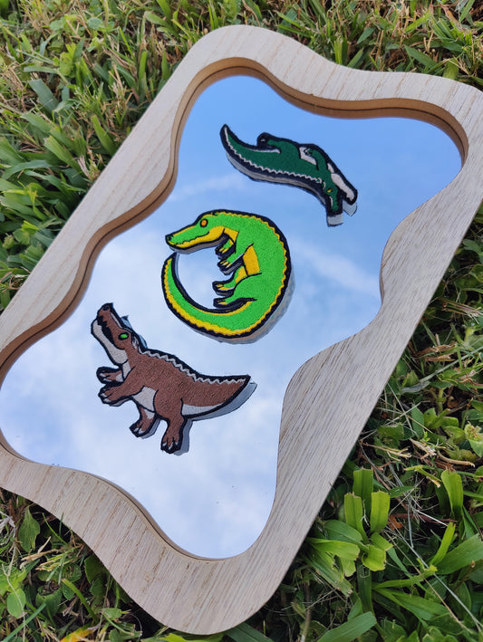 Alligator and Crocodile 4" Iron-on Patch Bundle