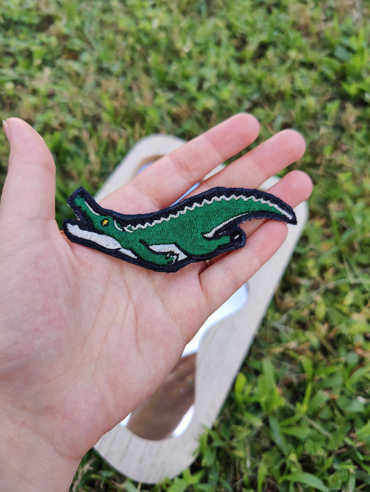 "Tangerine" Alligator 4" Iron-on Patch