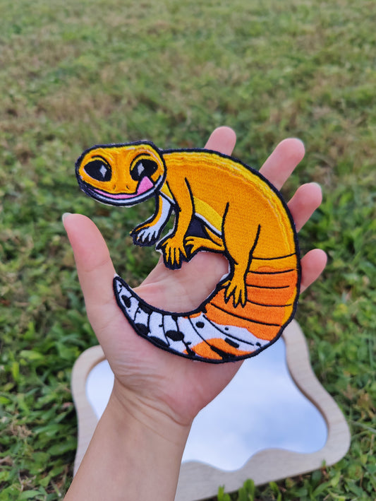 "Citrus" Leopard Gecko 5" Iron-on Patch