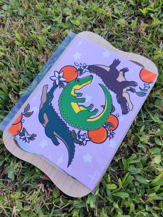 "Trinity" Alligator 8x10 Matte Art Print