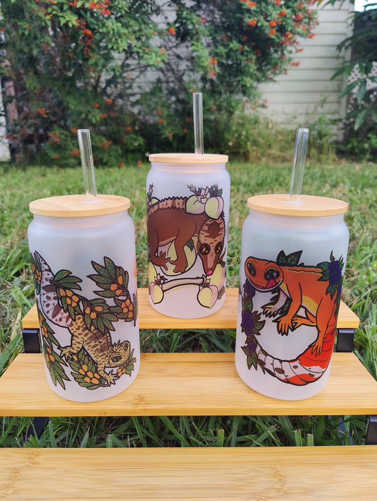 Gecko 16oz Glass Can Bundle