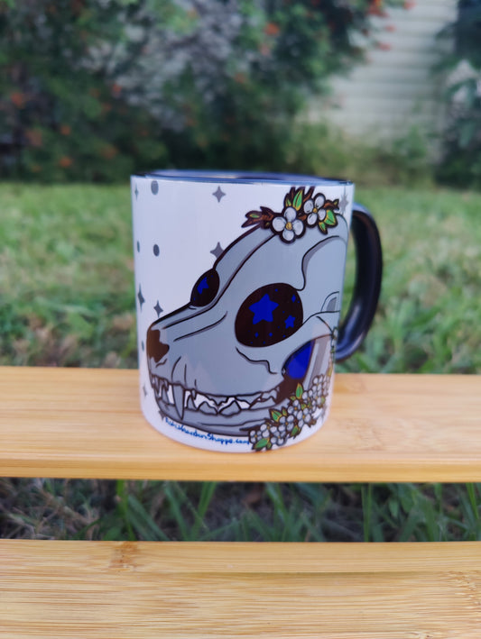 "Head in the Stars" Canine Skull 11oz Coffee Mug