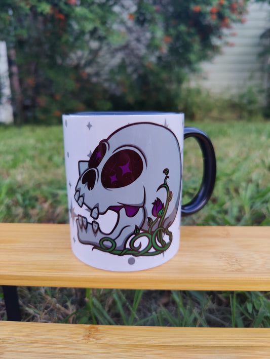 "Head in the Stars" Human Skull 11oz Coffee Mug