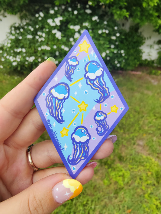 Jellyfish Constellation 4" Car Magnet