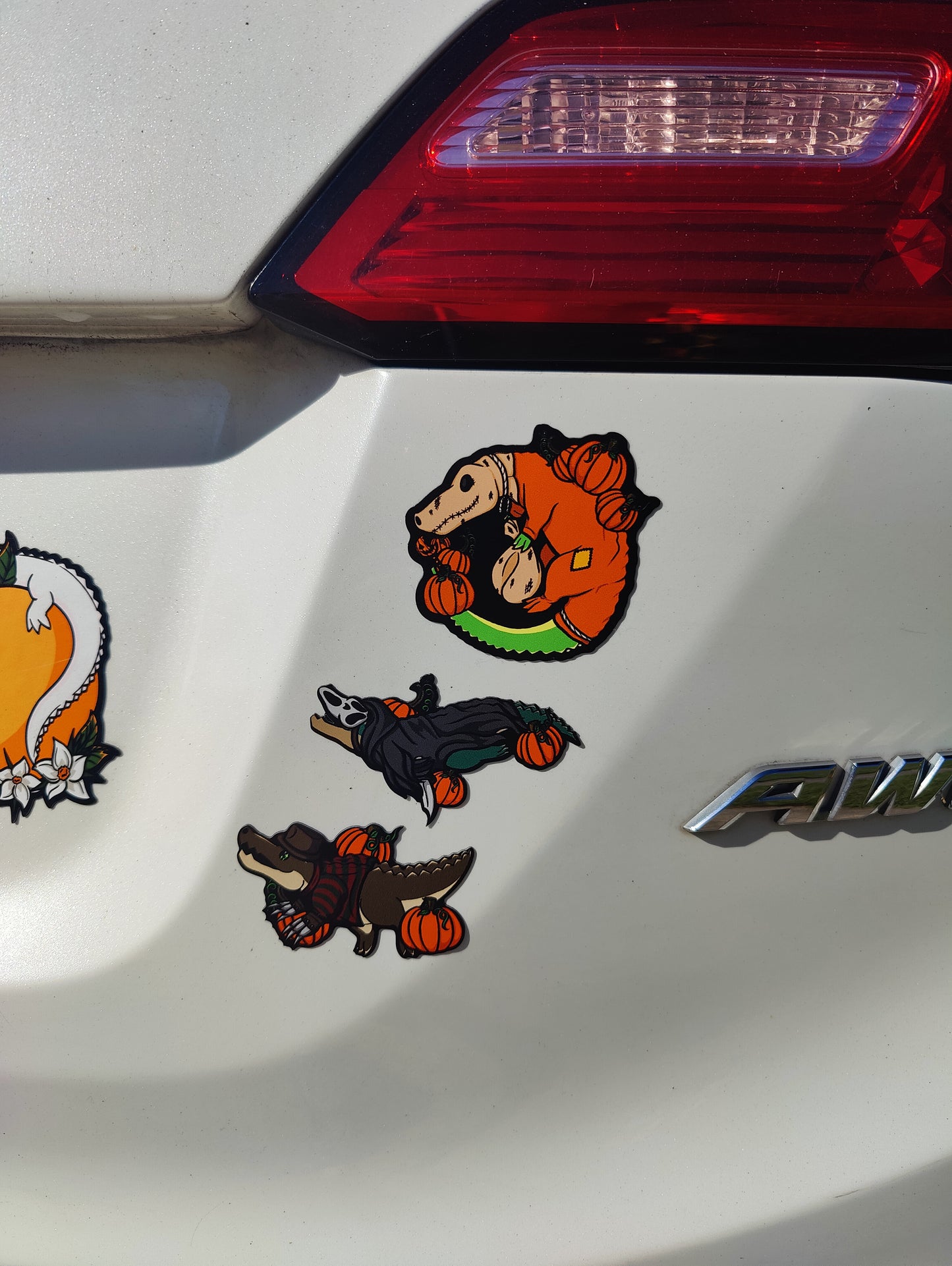 Spooky Gator Ghouls 2.7" Car Mini-Magnet Set of 3