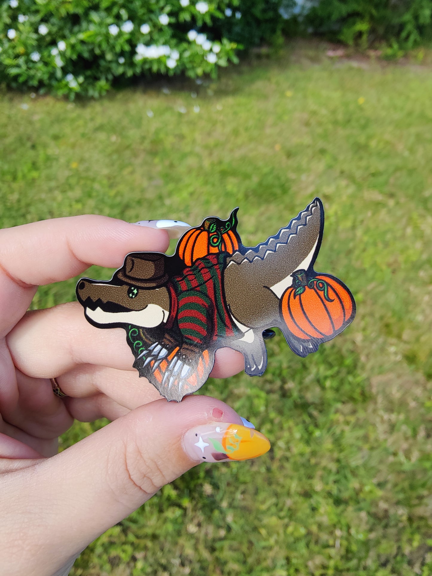 Spooky Gator Ghouls 2.7" Car Mini-Magnet Set of 3