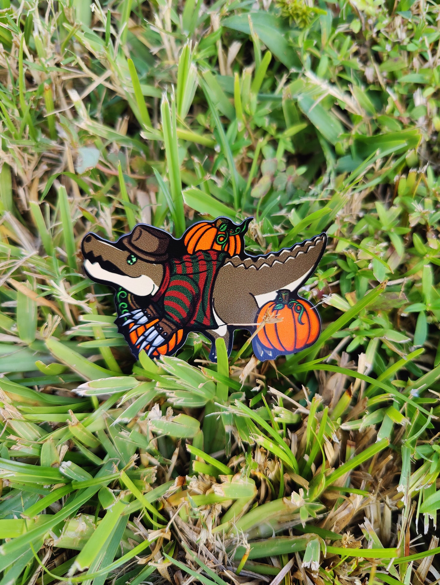 Spooky Gator Ghouls 2.7" Car Mini-Magnet Set of 3